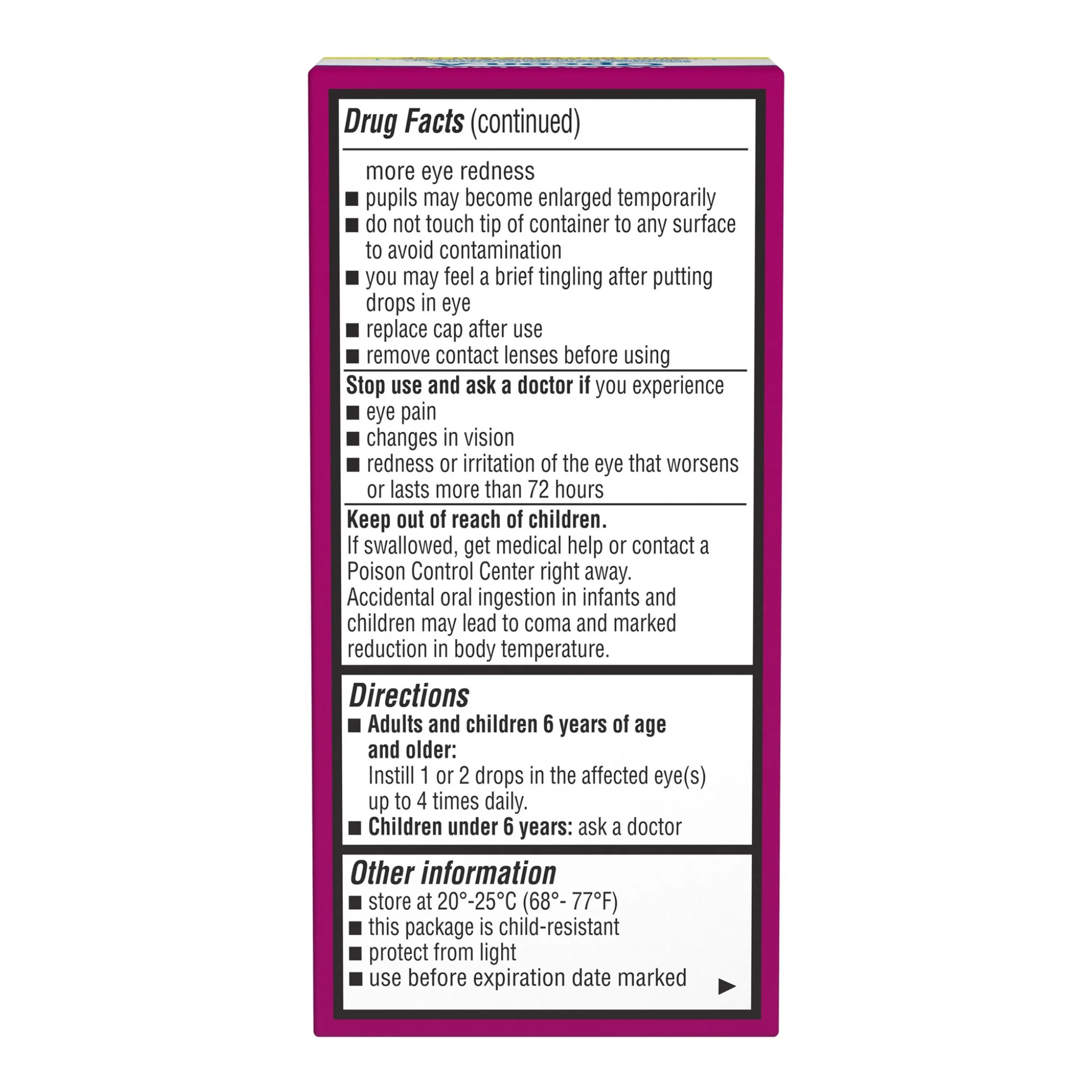 Bausch & Lomb Opcon-A Sterile Antihistamine and Redness Reliever Eye Drops, 0.5 fl oz