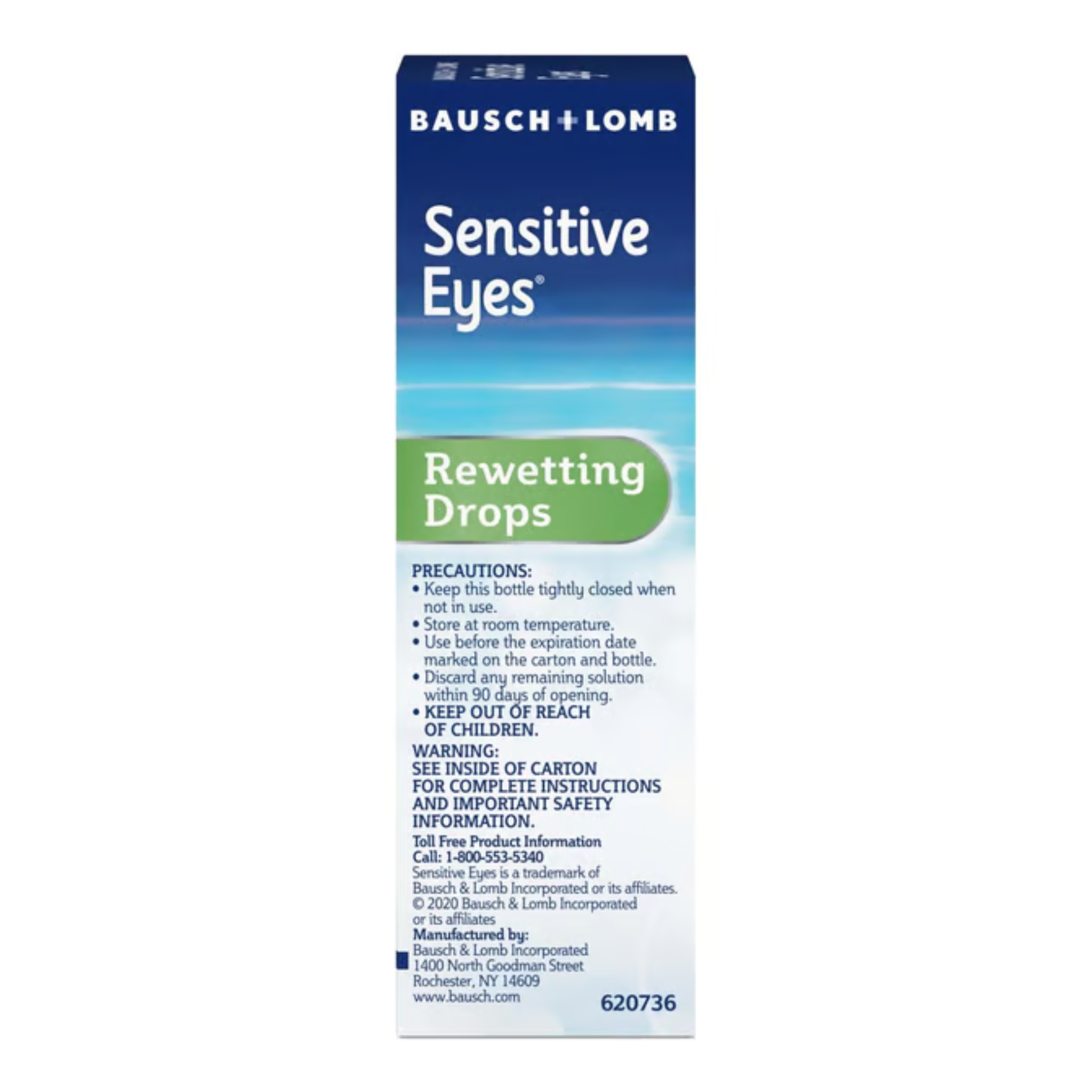 Bausch & Lomb Sensitive Eyes Genuine Rewetting Eye Drops (0.5 oz) - Pharmaful