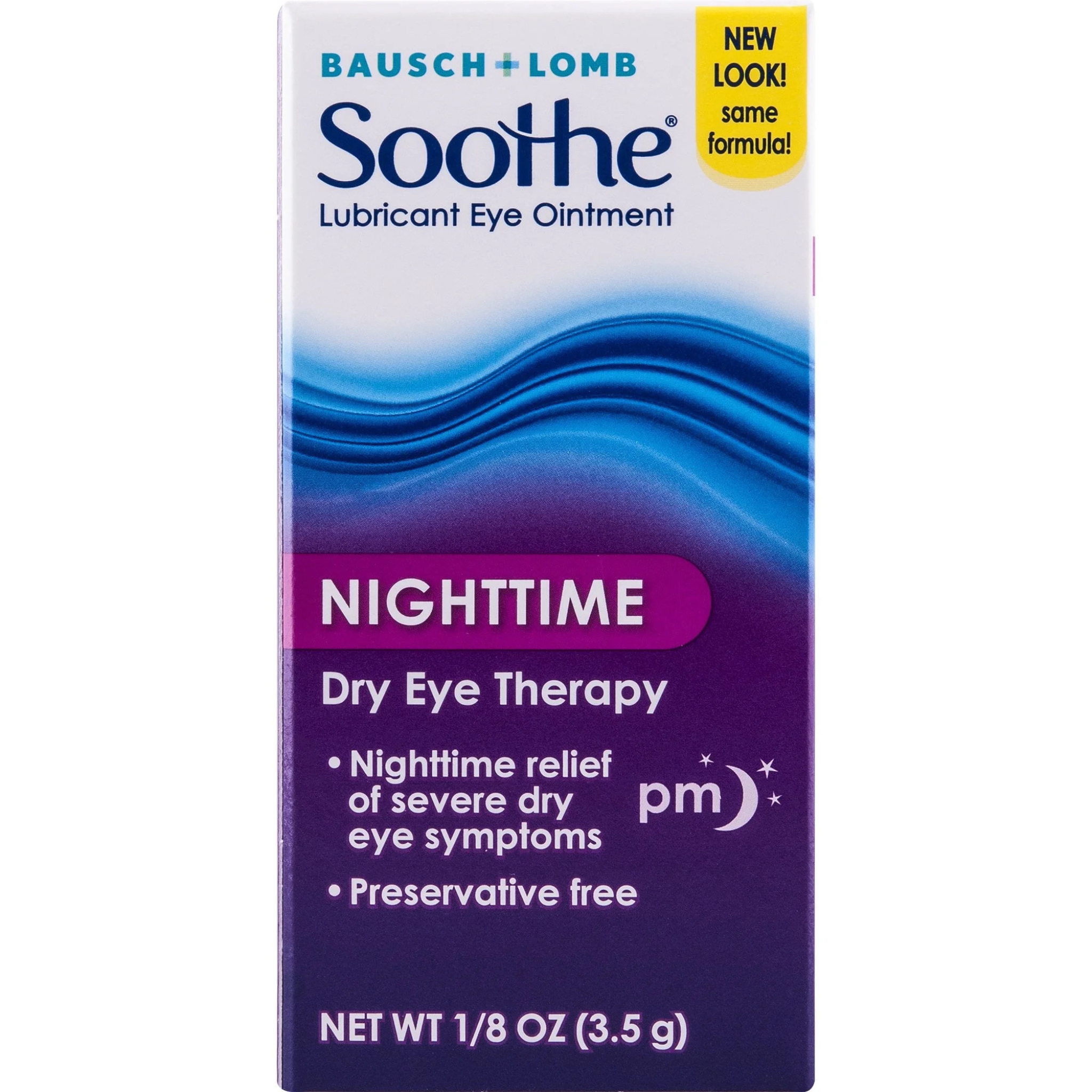 Bausch & Lomb Soothe Lubricant Ointment Nighttime, Dry Eye Therapy, 1/8 Oz (3.5)