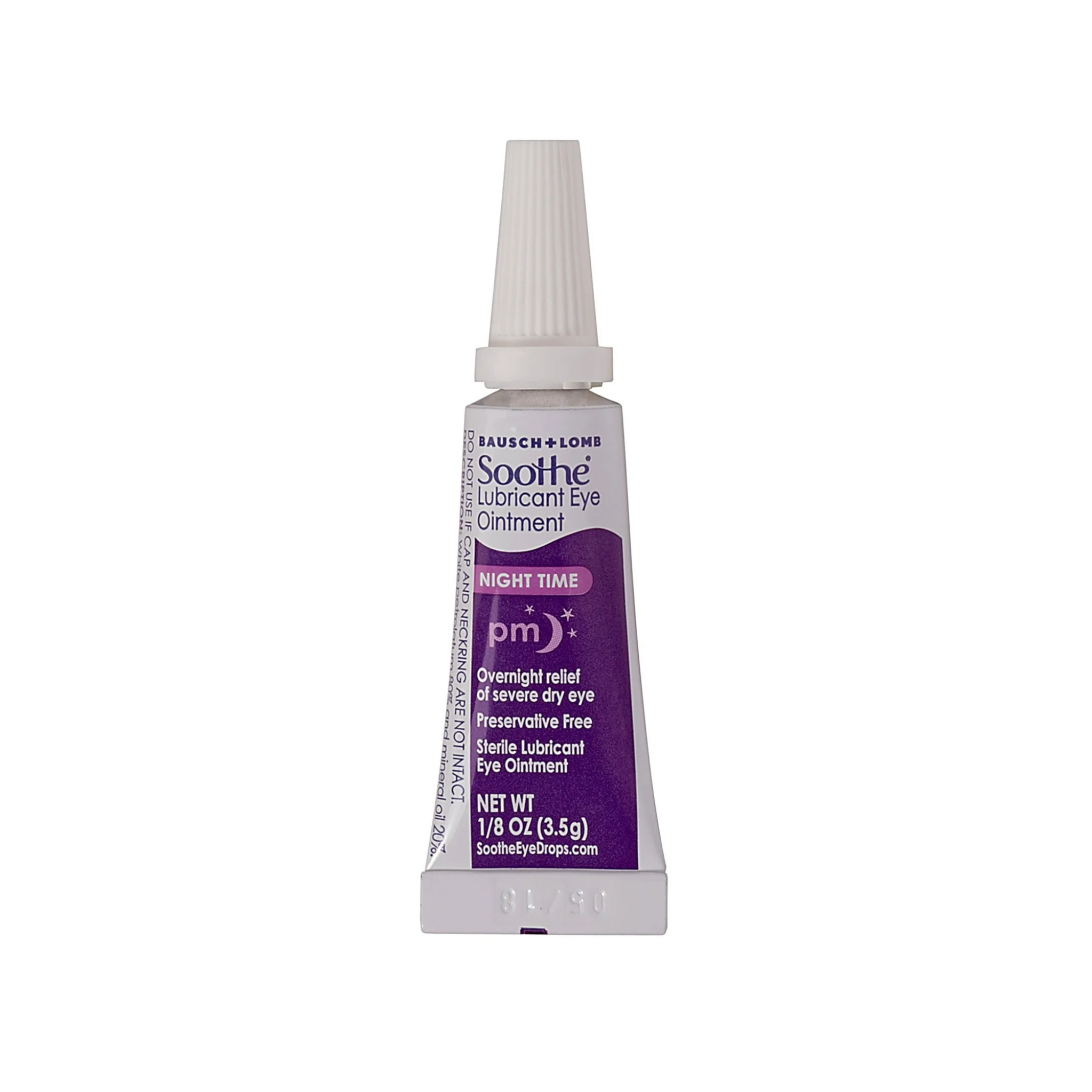 Bausch & Lomb Soothe Lubricant Ointment Nighttime, Dry Eye Therapy, 1/8 Oz (3.5)