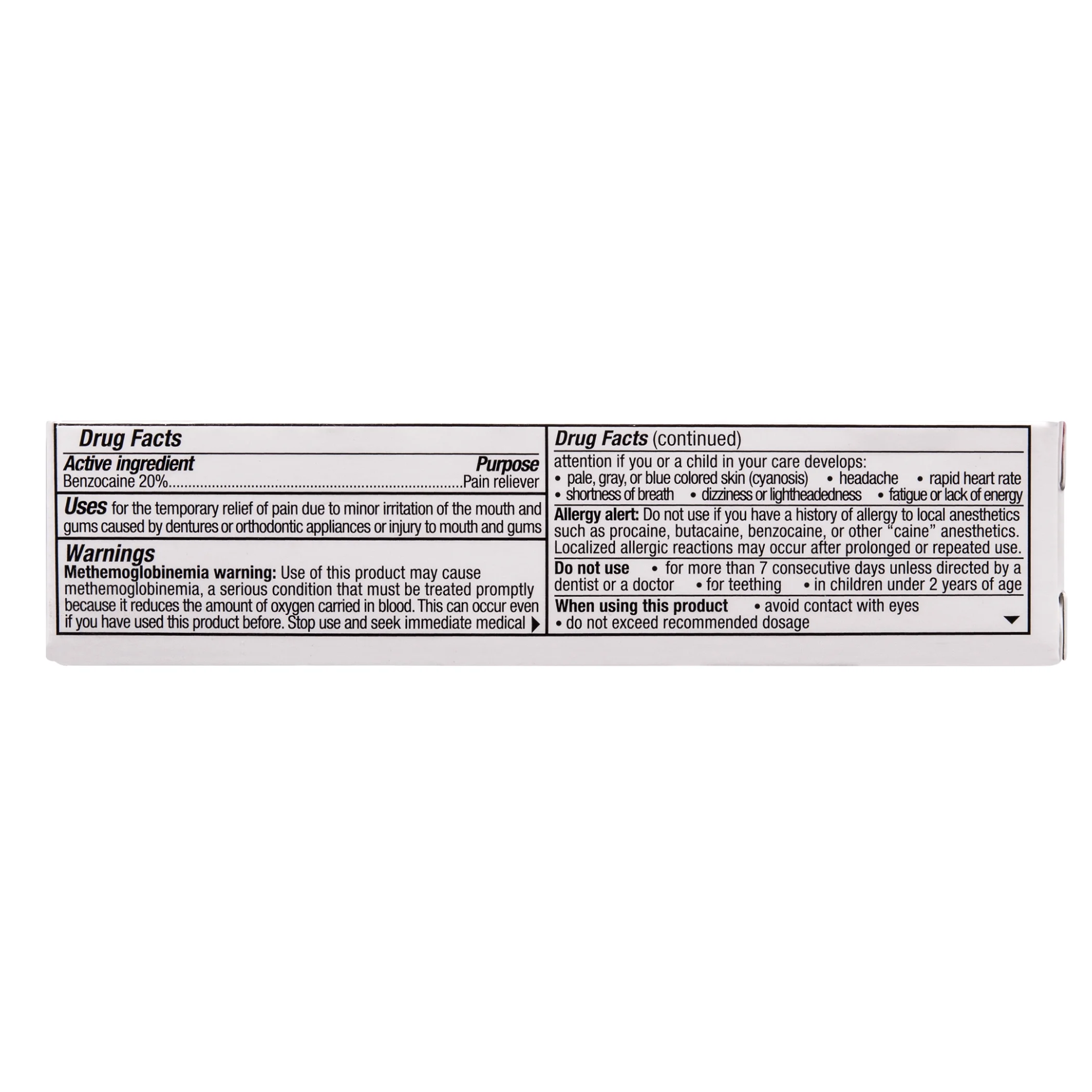 Benzodent, Dental Pain Relieving Cream, Targets Denture Tooth and Gum Pain for Fast Relief, 1 oz - Pharmaful