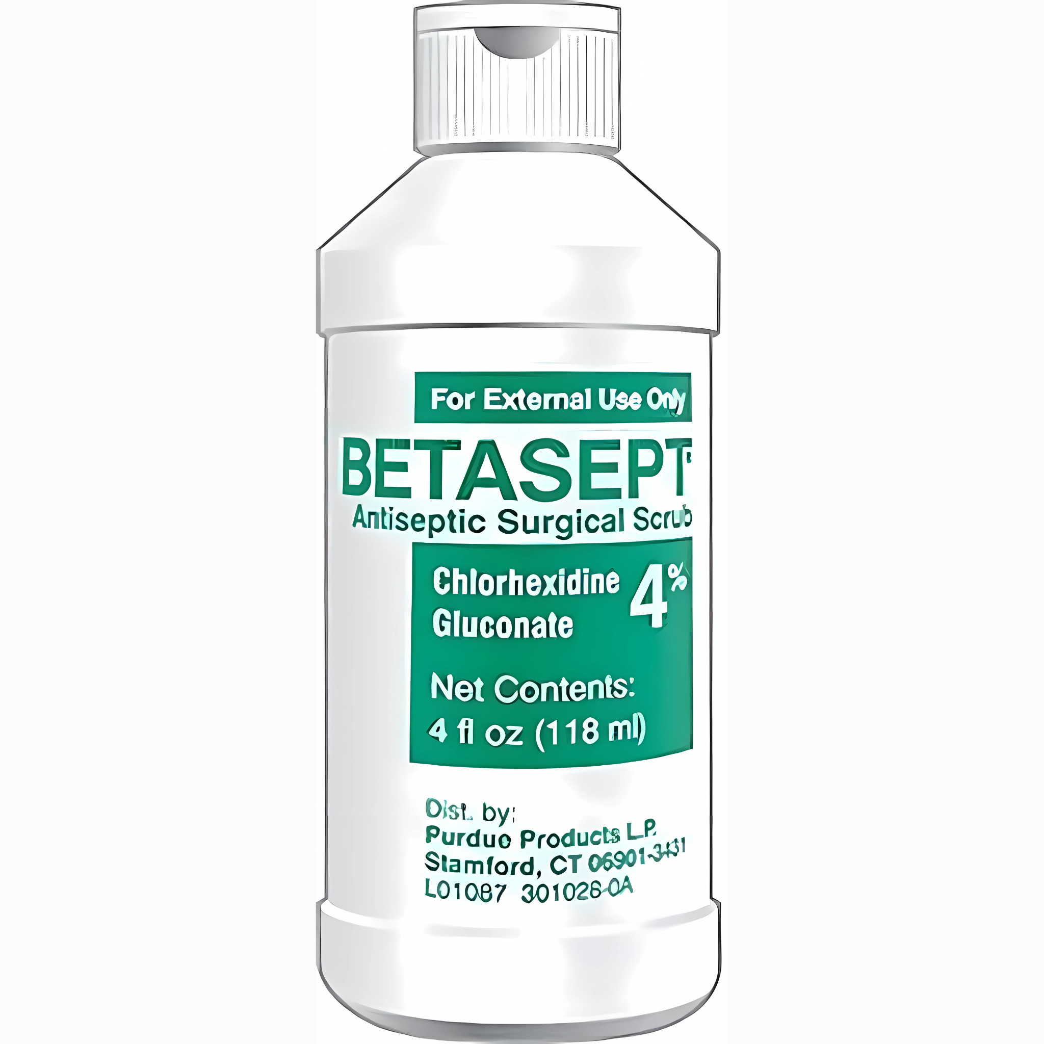 Betasept, Antiseptic Surgical Scrub, 4% Solution for Effective Skin Cleansing, 4 Oz