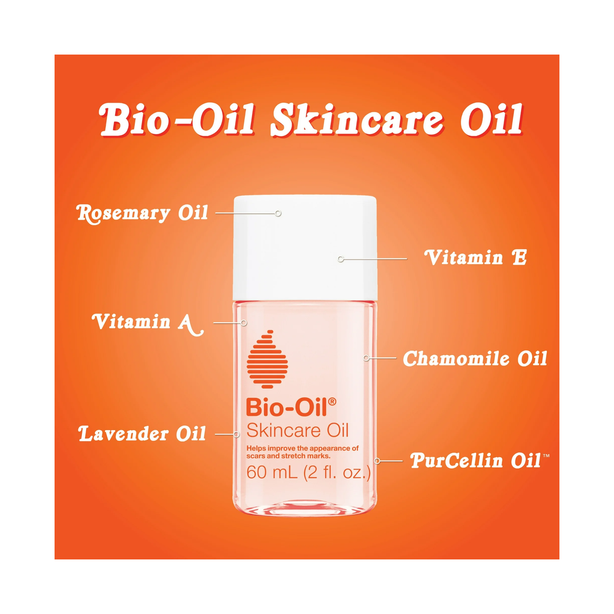 Bio-Oil®, Skincare Oil for Scars & Stretch Marks, Hydrating & Nourishing Serum, 2 fl oz - Pharmaful