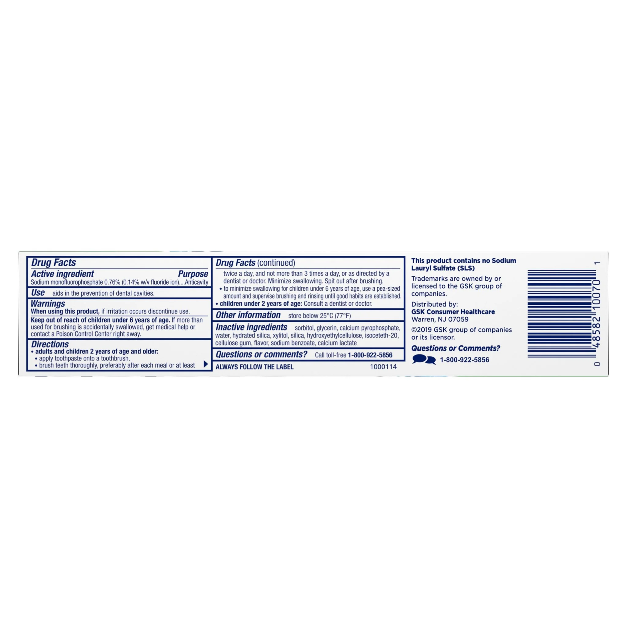 Biotene, Gentle Formula Fluoride Toothpaste for Cavity Prevention, Gentle Mint Flavor, 4.3 oz