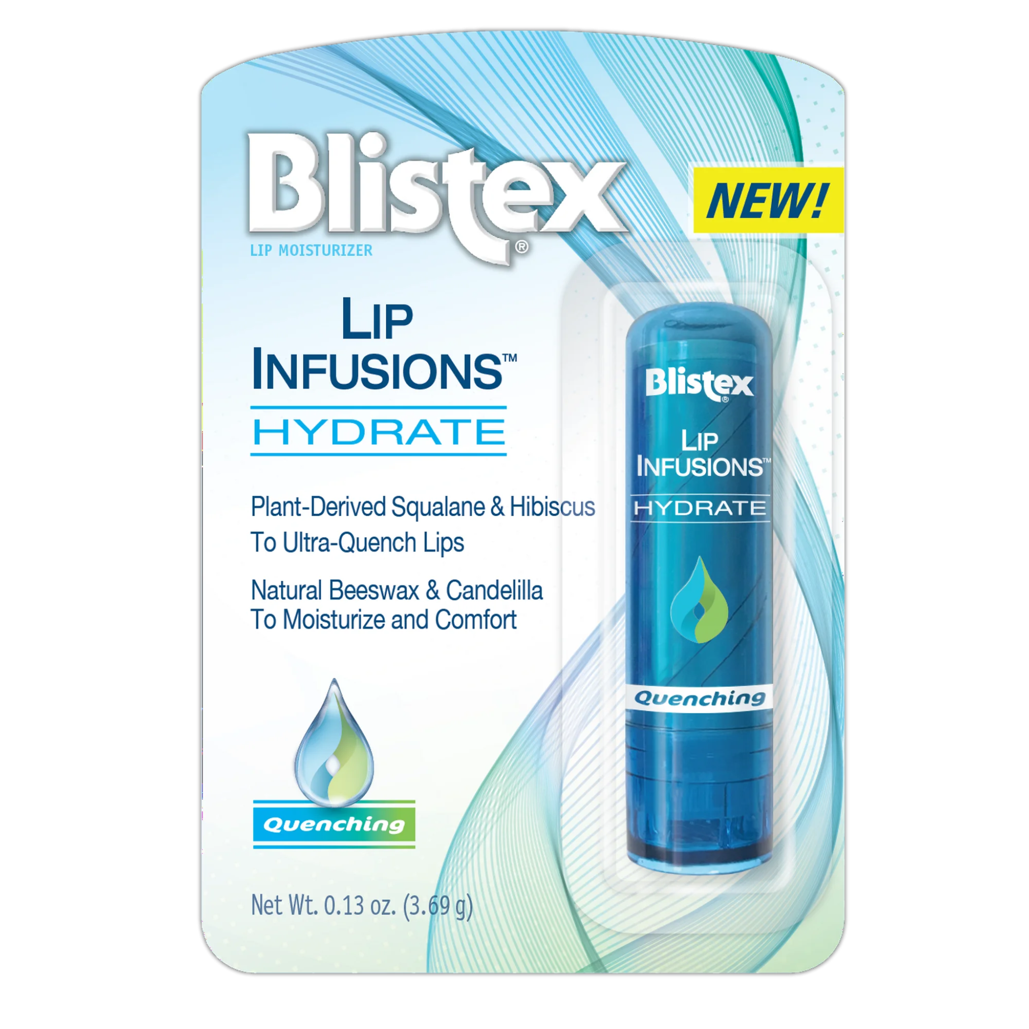 Blistex Lip Infusions Hydrate Quenching Lip Moisturizer, 0.13 Ounce