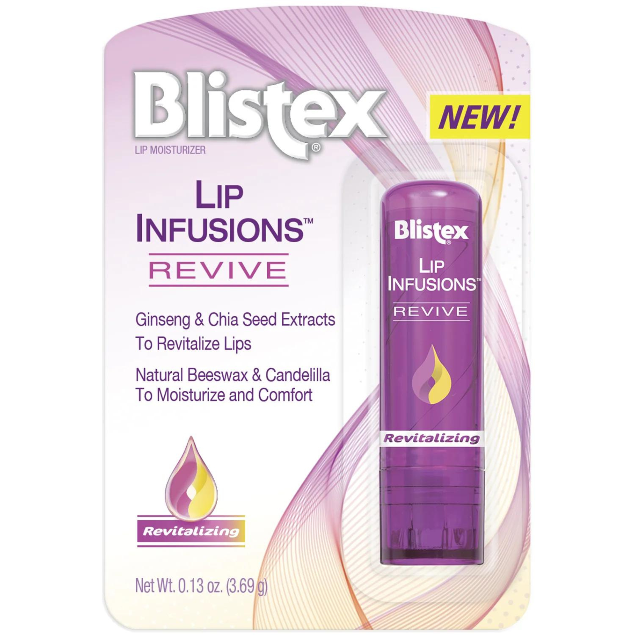 Blistex Lip Infusions Revive Lip Balm with Ginseng & Chia Seed Extracts, 0.13 Ounce - Pharmaful