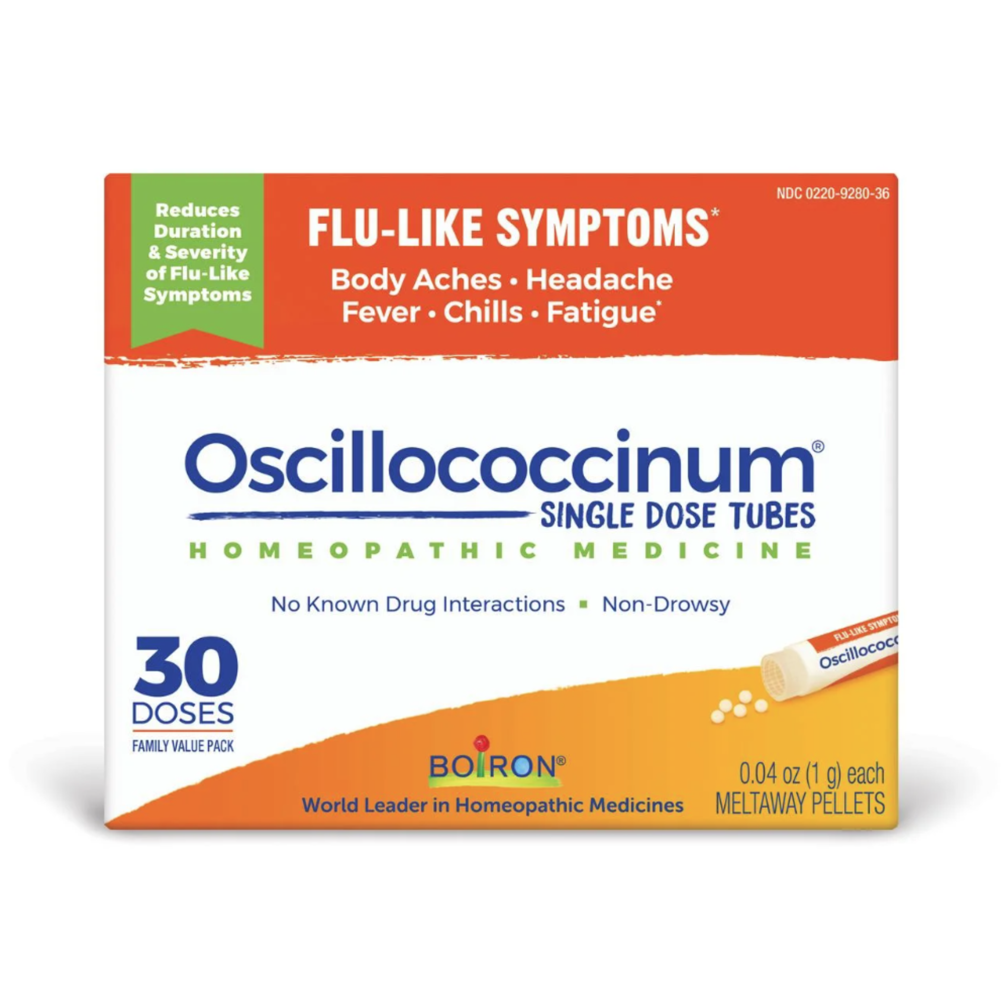 Boiron Oscillococcinum Homeopathic Medicine for Flu-like Symptoms, 30 Count