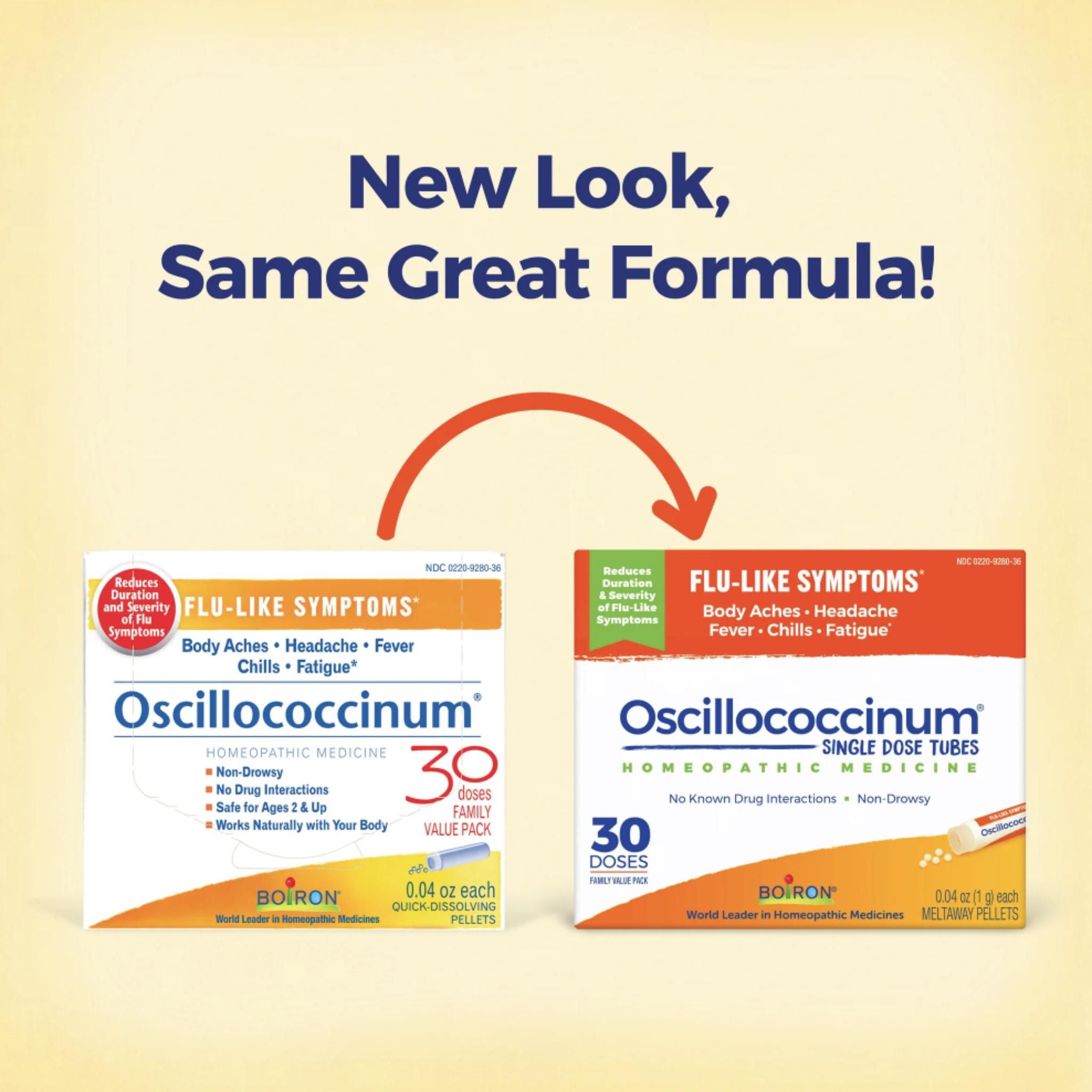 Boiron Oscillococcinum Homeopathic Medicine for Flu-like Symptoms, 30 Count