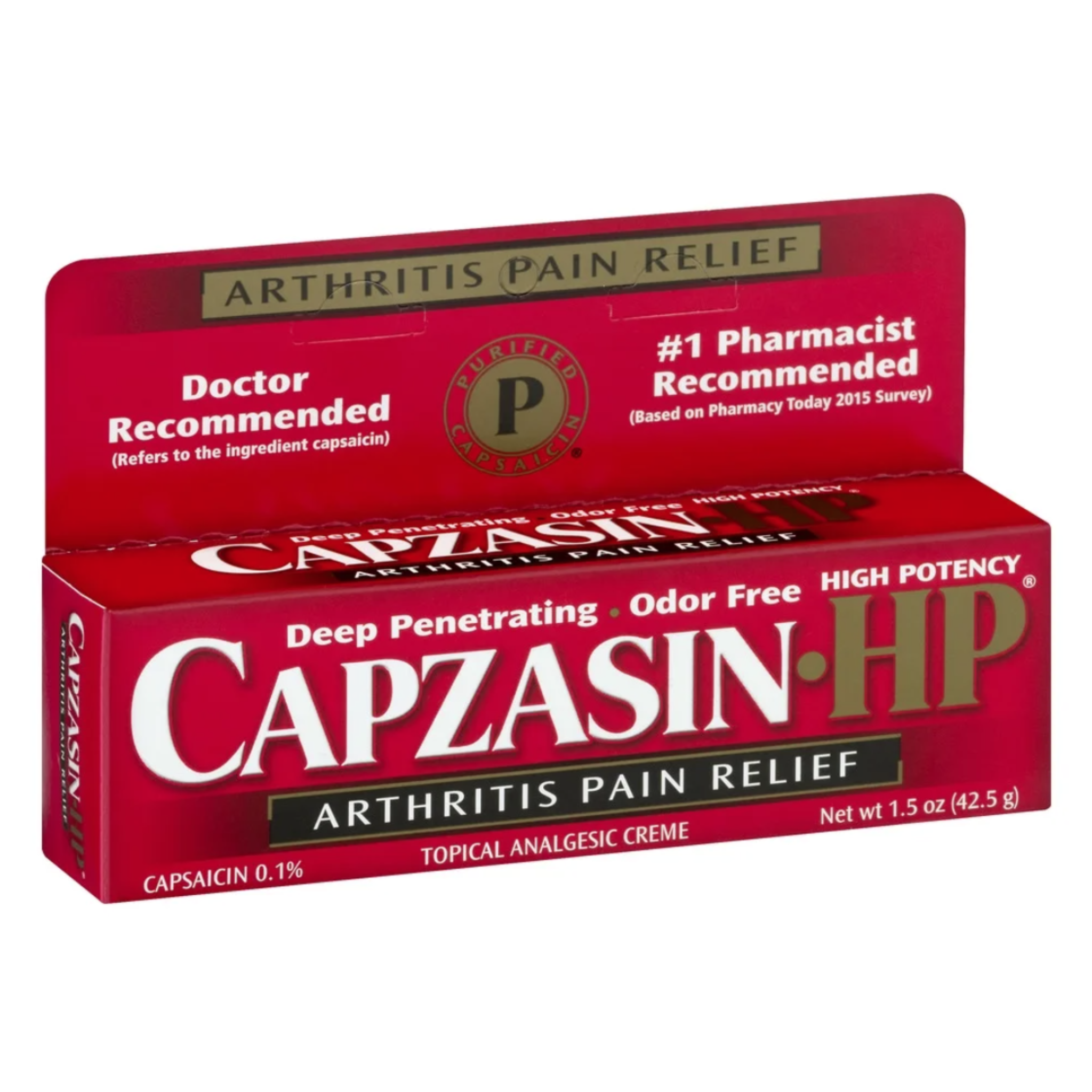 Capzasin HP Arthritis Pain Relief Crème (1.5 Oz.), Odor Free - Pharmaful
