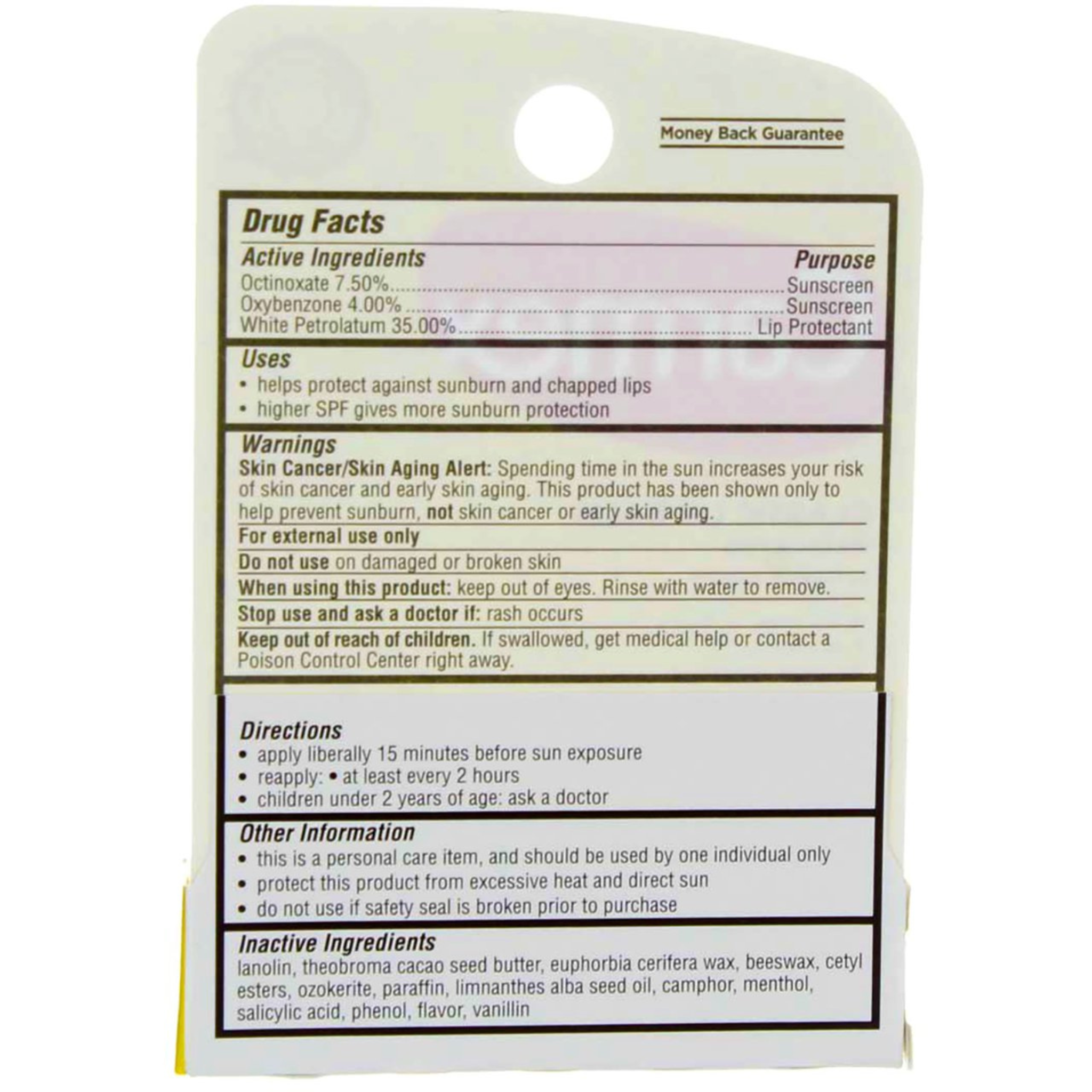 Carmex Moisturizing Lip Balm, SPF 15, Click Stick - .15 oz
