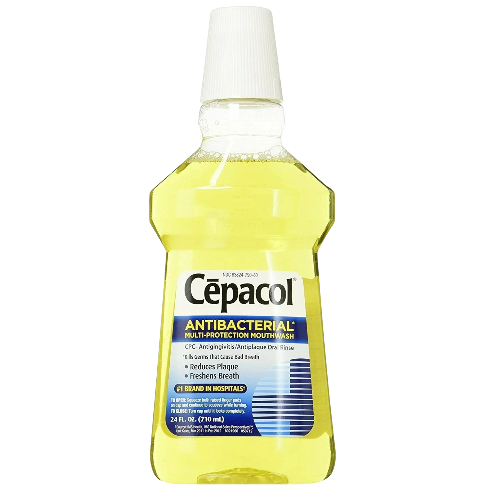Cepacol, Antibacterial Multi-Protection Mouthwash, Fresh Breath & Menthol Flavor, Antiseptic, 24 fl oz