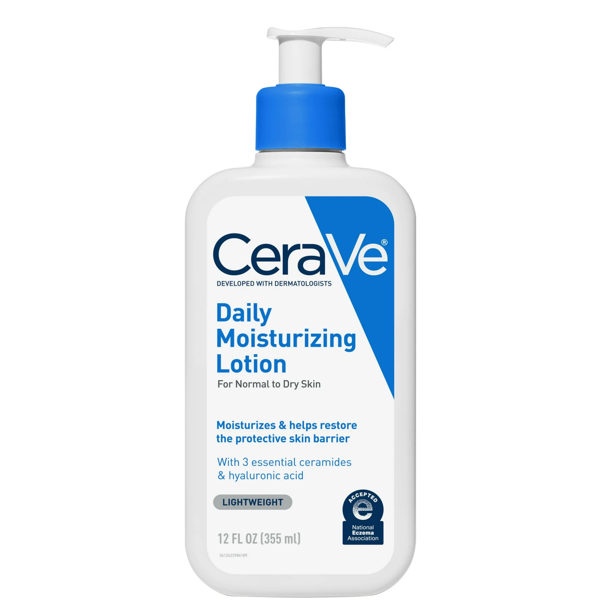 CeraVe®, Daily Moisturizing Face & Body Lotion with Hyaluronic Acid, for Normal to Dry Skin, 12 oz