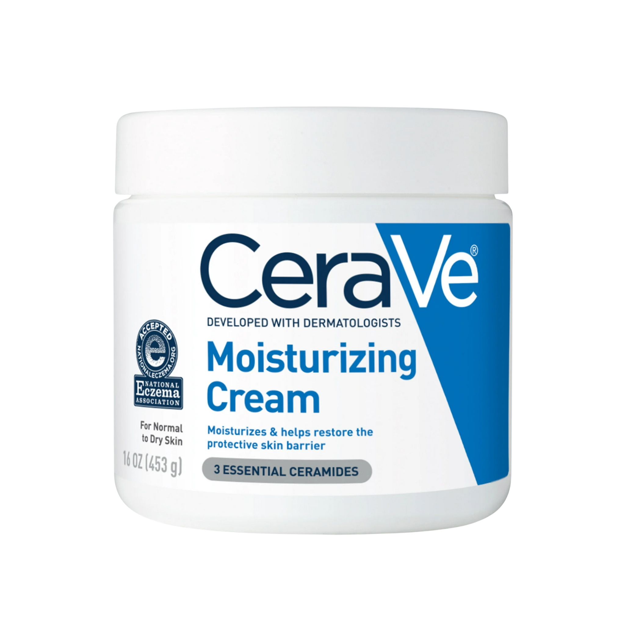 CeraVe®, Moisturizing Cream, Face & Body Moisturizer for Normal to Very Dry Skin, 16 oz