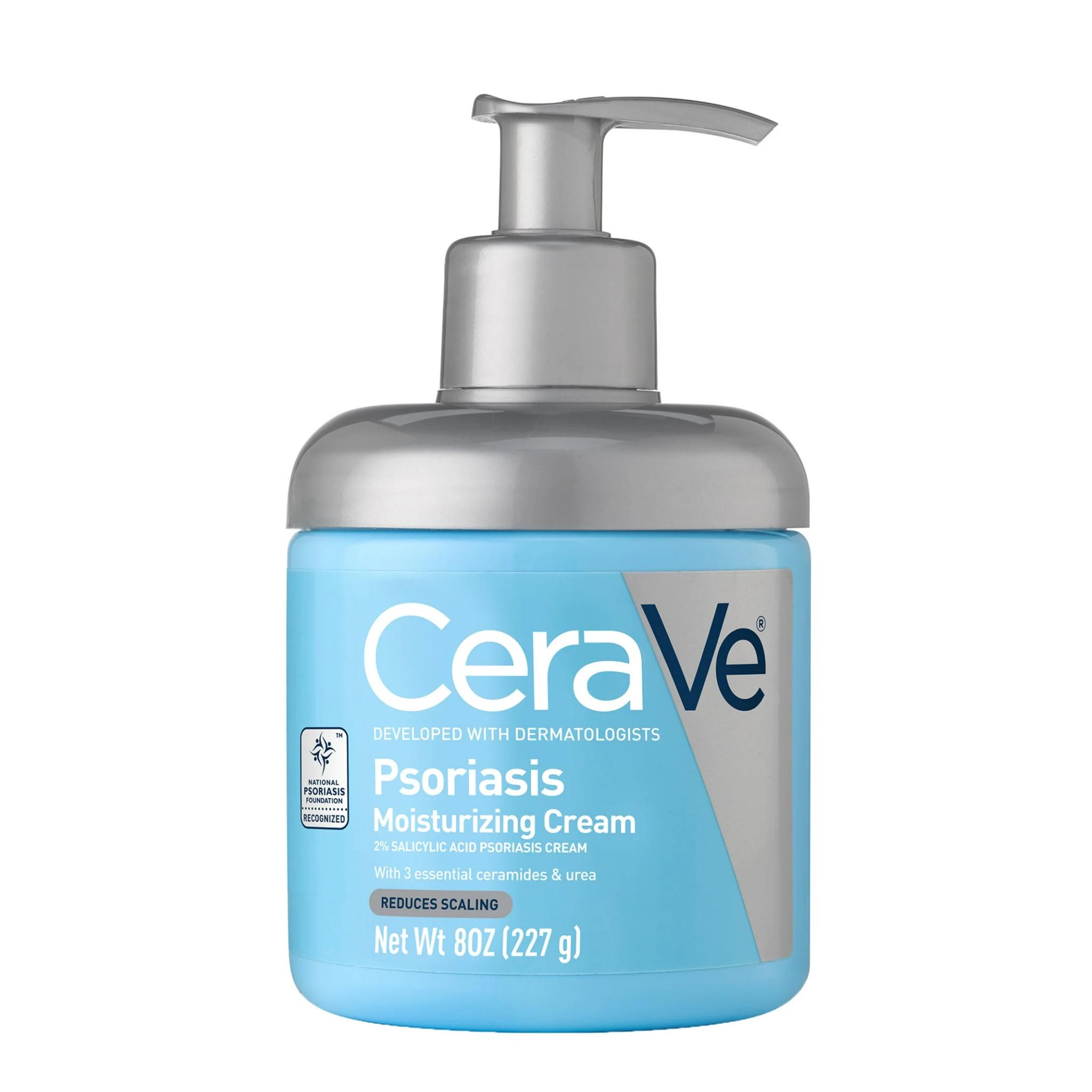 CeraVe®, Psoriasis Moisturizing Cream & Body Lotion with Salicylic Acid & Urea, for Psoriatic & Dry Skin, 8 oz