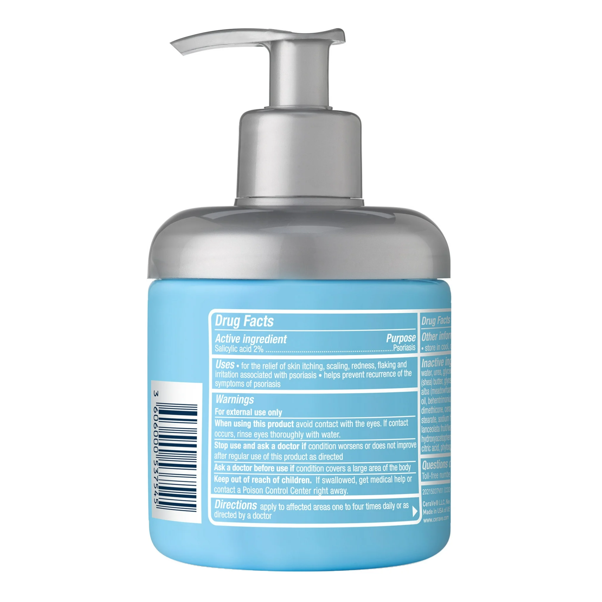 CeraVe®, Psoriasis Moisturizing Cream & Body Lotion with Salicylic Acid & Urea, for Psoriatic & Dry Skin, 8 oz - Pharmaful