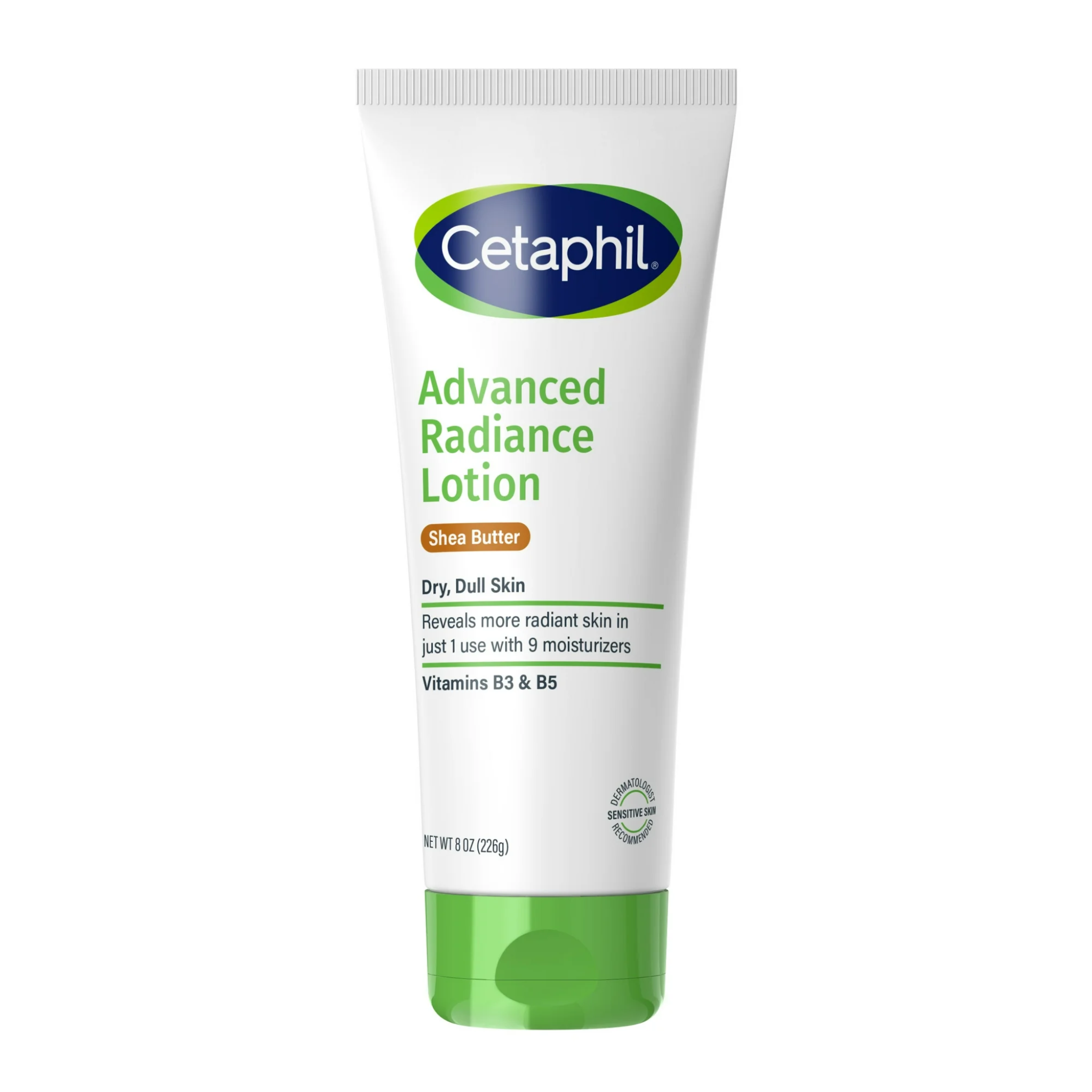 Cetaphil, Advanced Radiance Lotion with Shea Butter, Fragrance-Free and Nourishing for Sensitive Skin, 8 oz