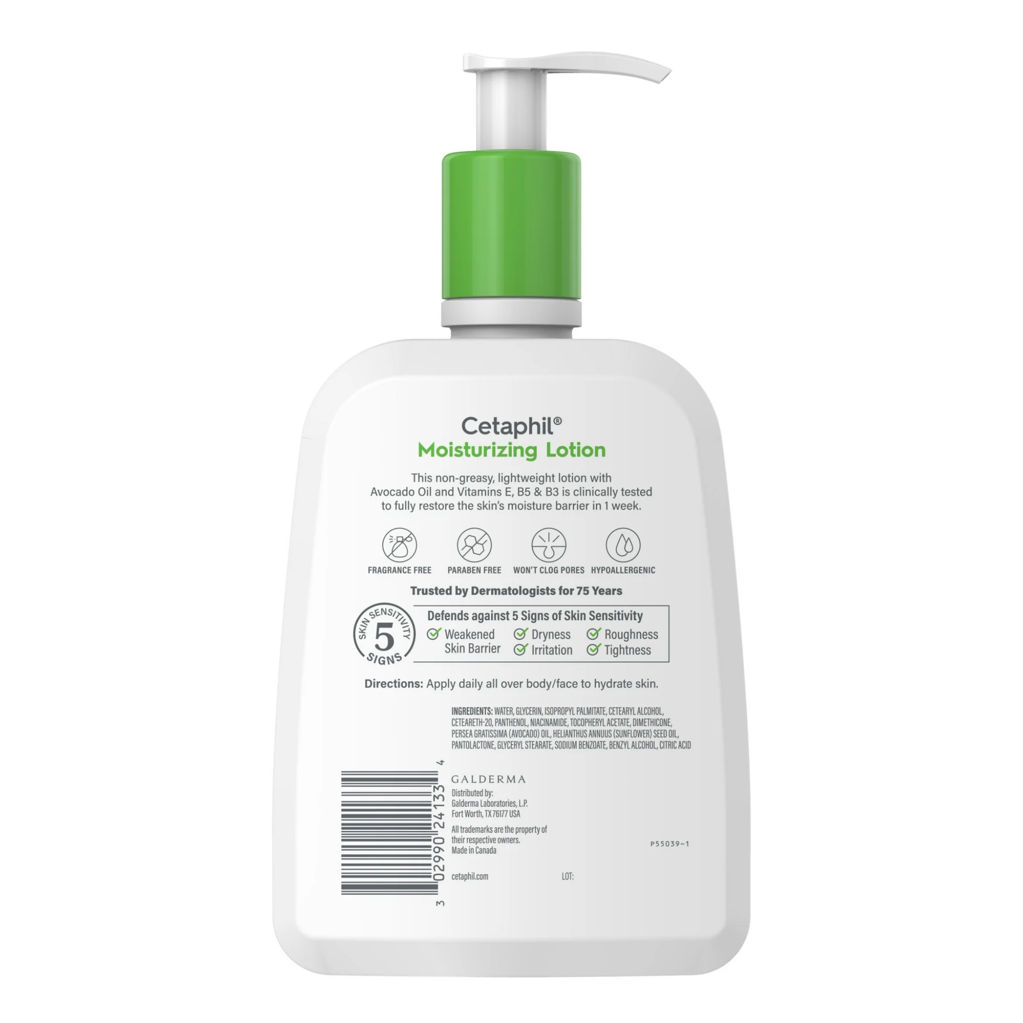 Cetaphil, Moisturizing Lotion for Normal to Dry Skin, Hydrating and Nourishing Formula, Fragrance-Free, 16 fl oz - Pharmaful