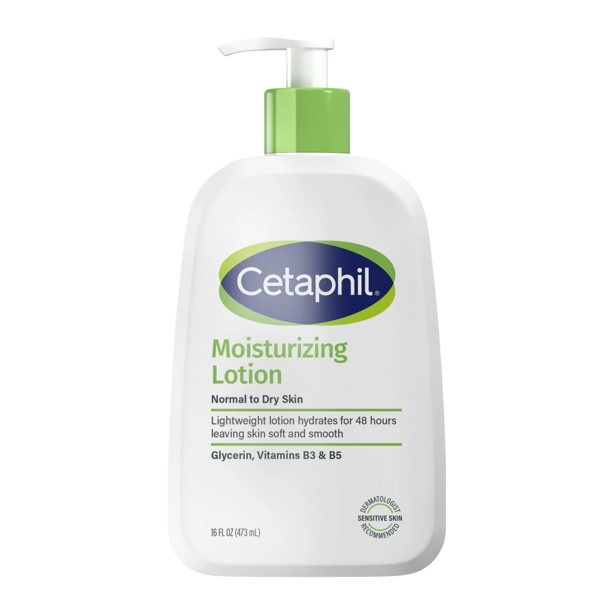 Cetaphil, Moisturizing Lotion for Normal to Dry Skin, Hydrating and Nourishing Formula, Fragrance-Free, 16 fl oz