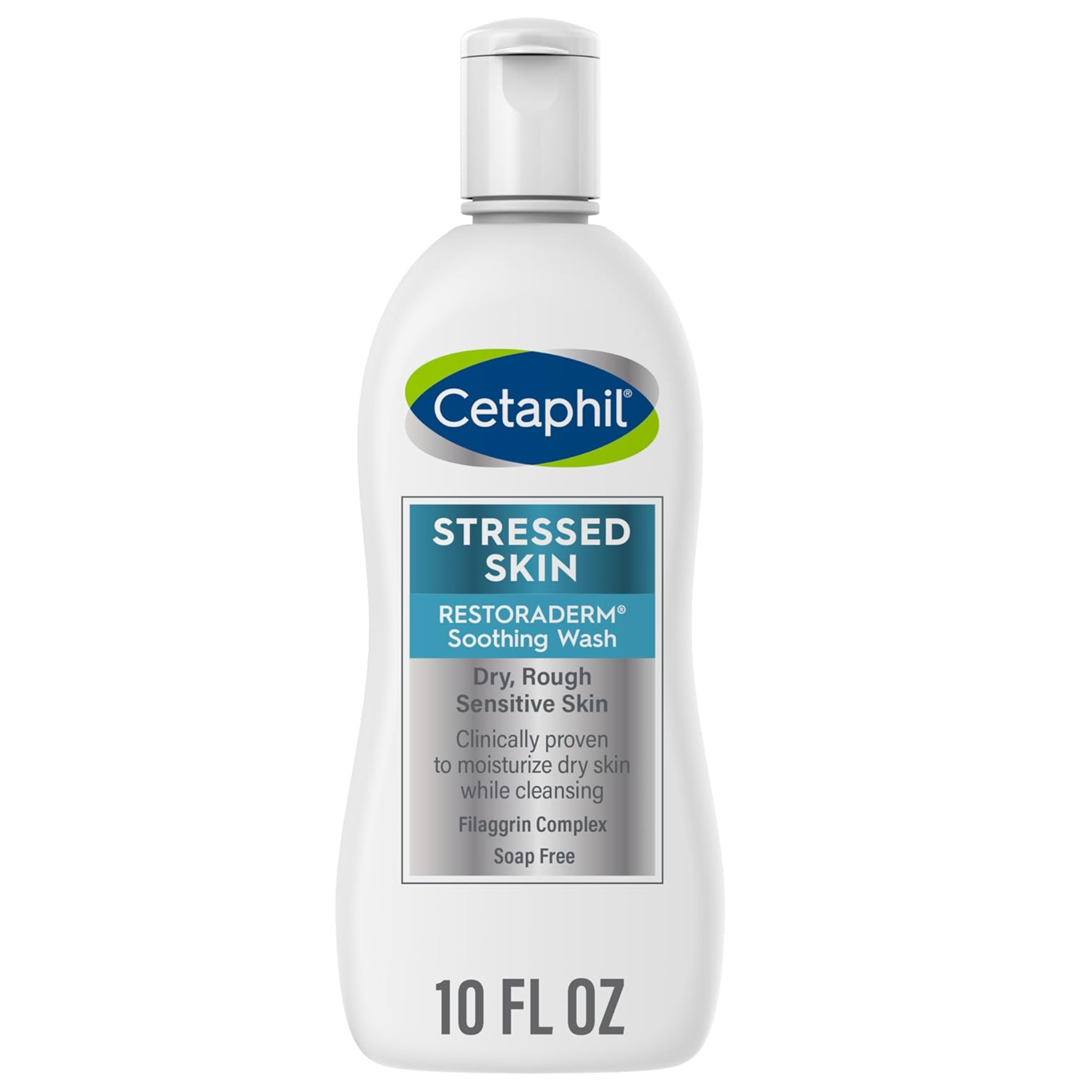 Cetaphil®, Restoraderm Soothing Wash, Hypoallergenic Cleanser for Dry, Stressed Skin, 10 fl oz - Pharmaful