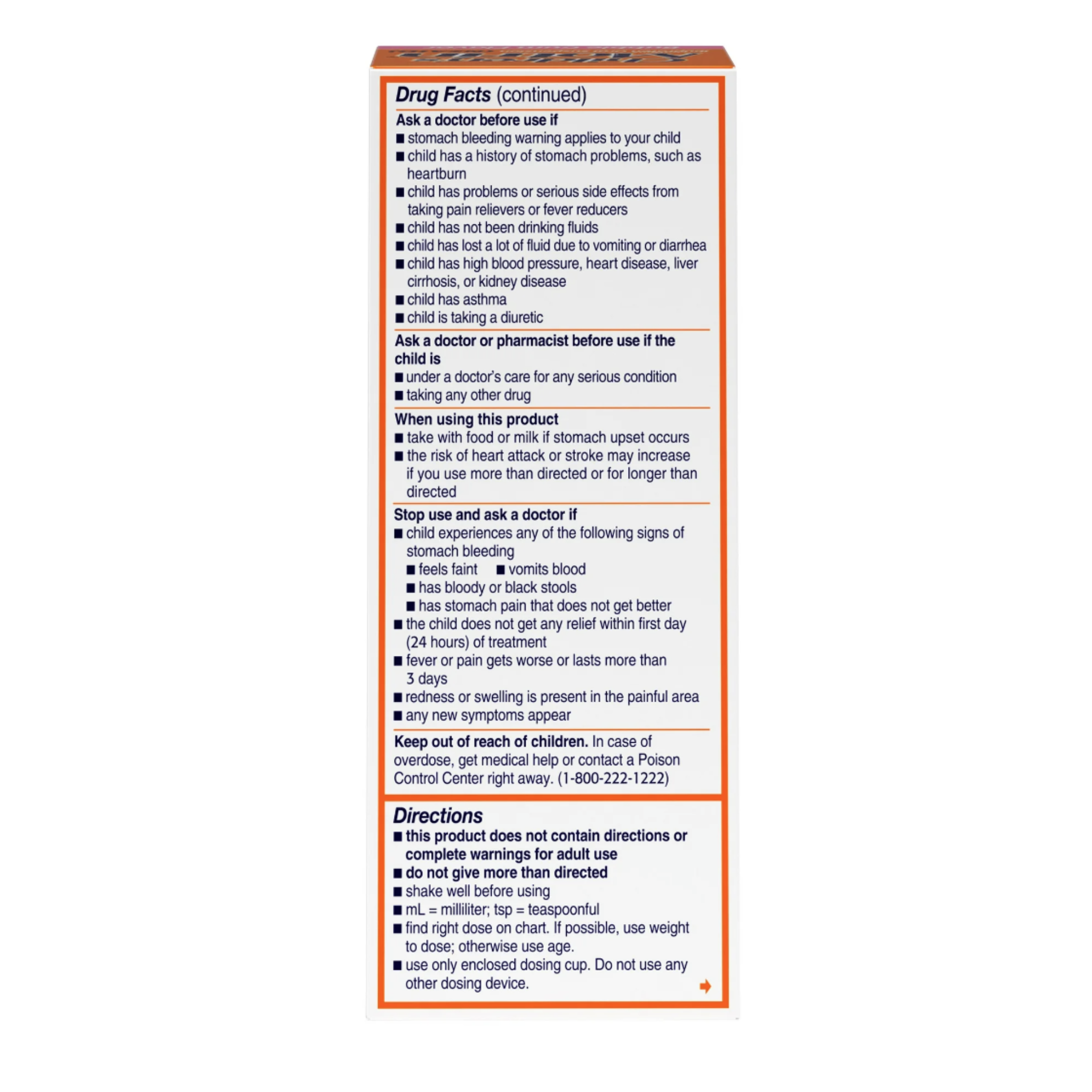 Children's Motrin Ibuprofen Kids Medicine, Bubblegum Flavor, 4 fl. oz