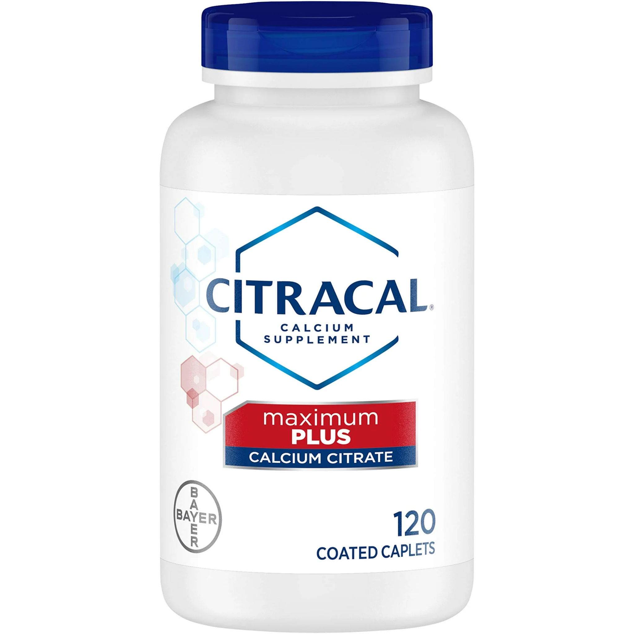 Citracal, Maximum Plus, Highly Soluble Calcium Citrate with 1000 IU Vitamin D3, Bone Health Supplement for Adults, 120 Caplets
