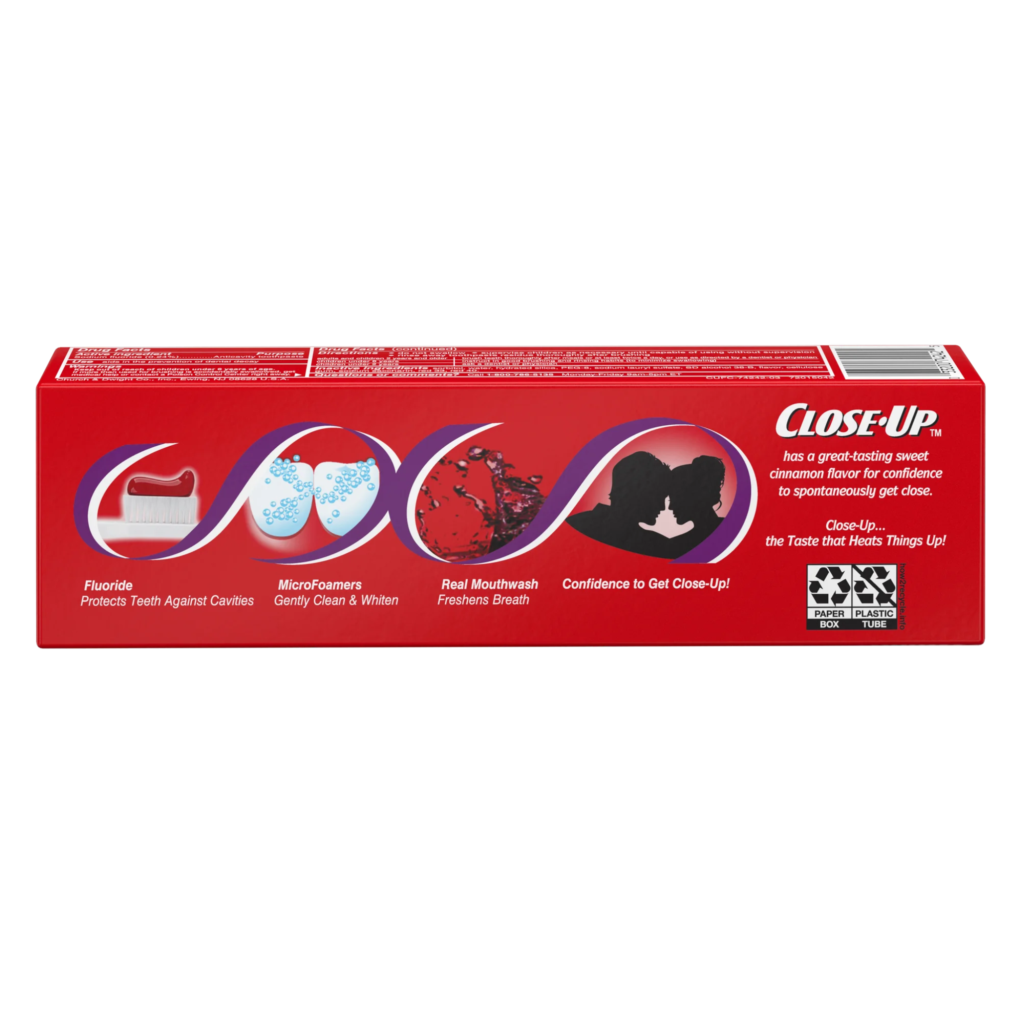 Close-Up, Freshening Gel with Mouthwash, Refreshing Toothpaste for Clean Teeth and Fresh Breath, 4 oz