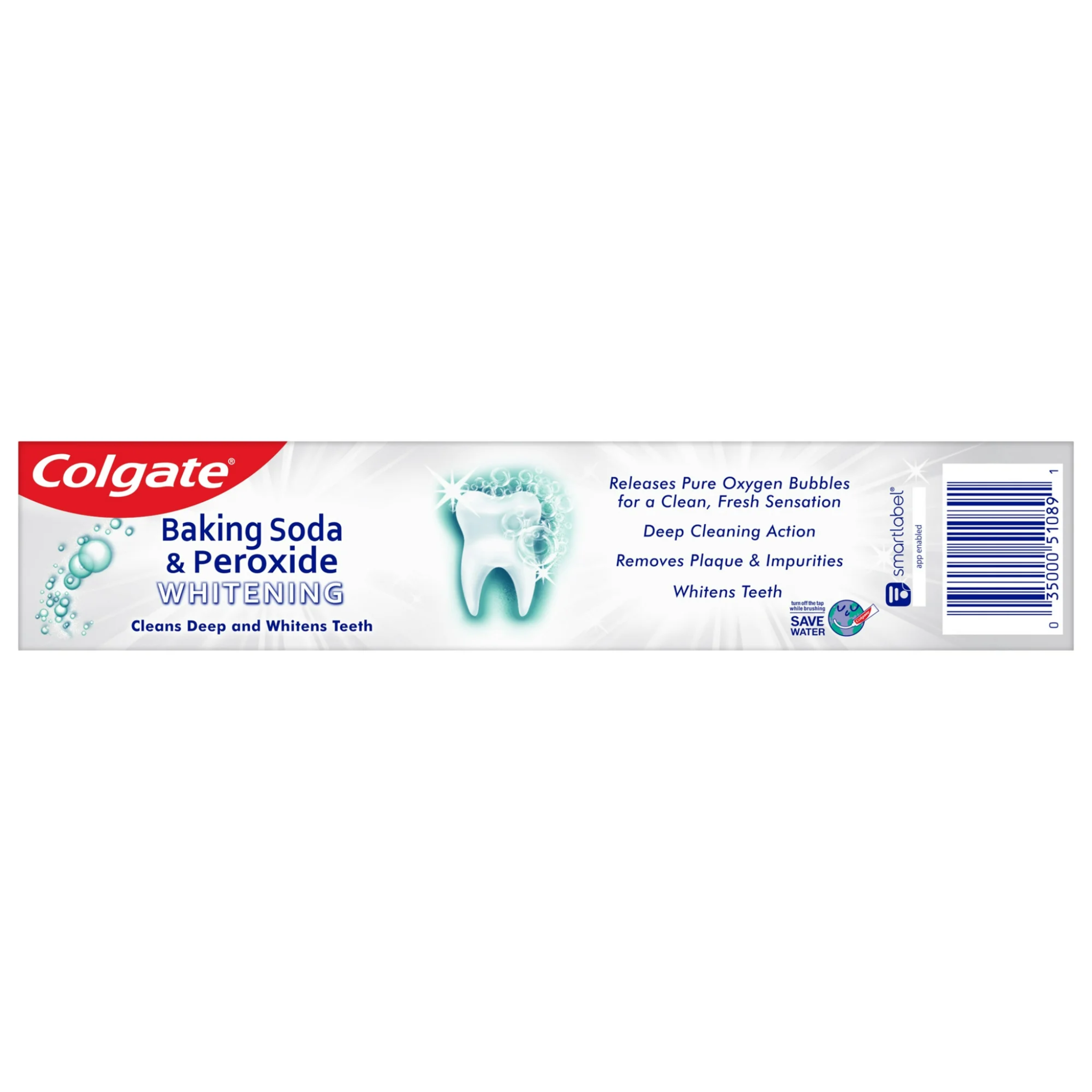 Colgate, Baking Soda and Peroxide Whitening Toothpaste Gel, Frosty Mint Flavor for Brightening and Fresh Breath, 6 oz Tube