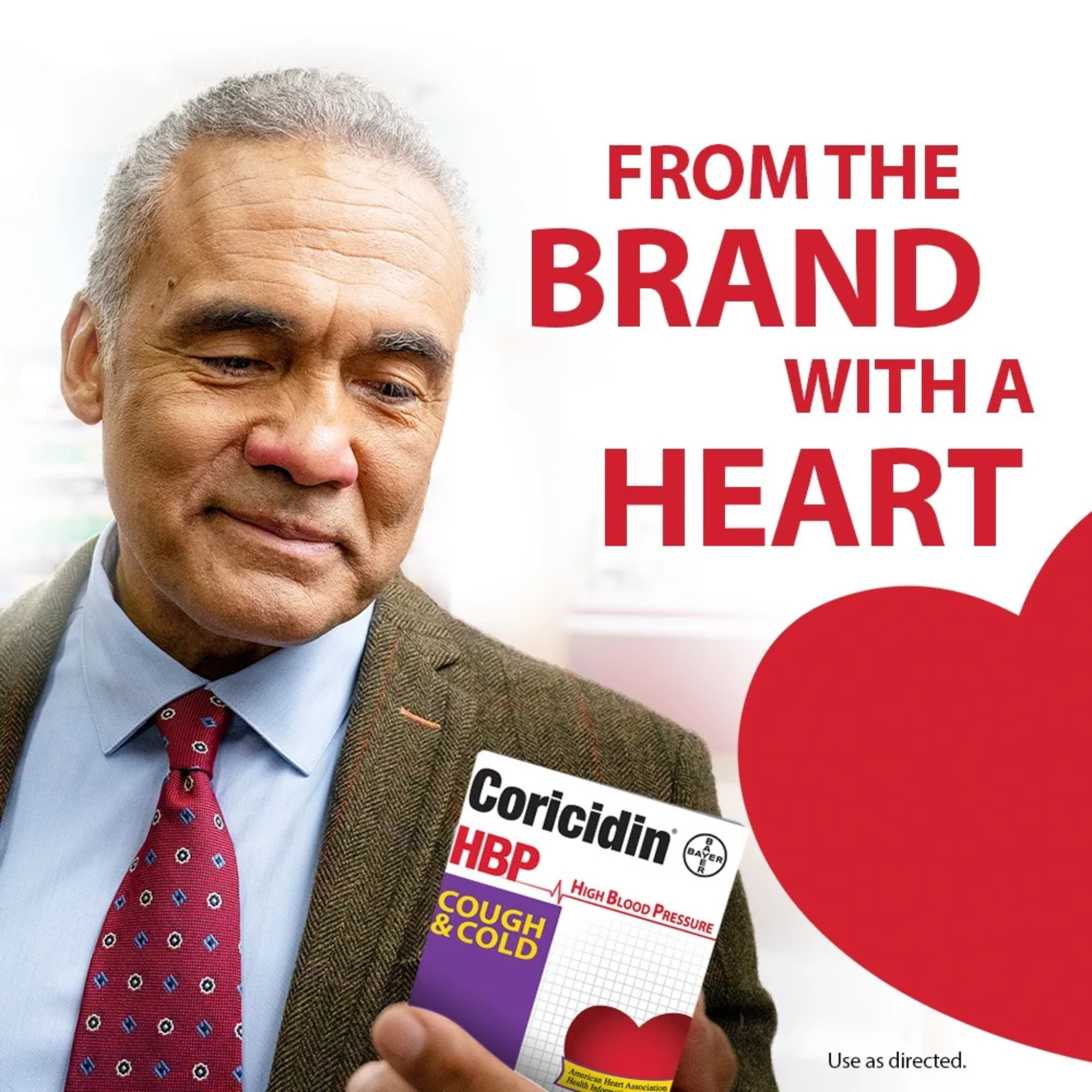 Coricidin HBP Cold & Flu Relief Tablets, High Blood Pressure, 20 Ct