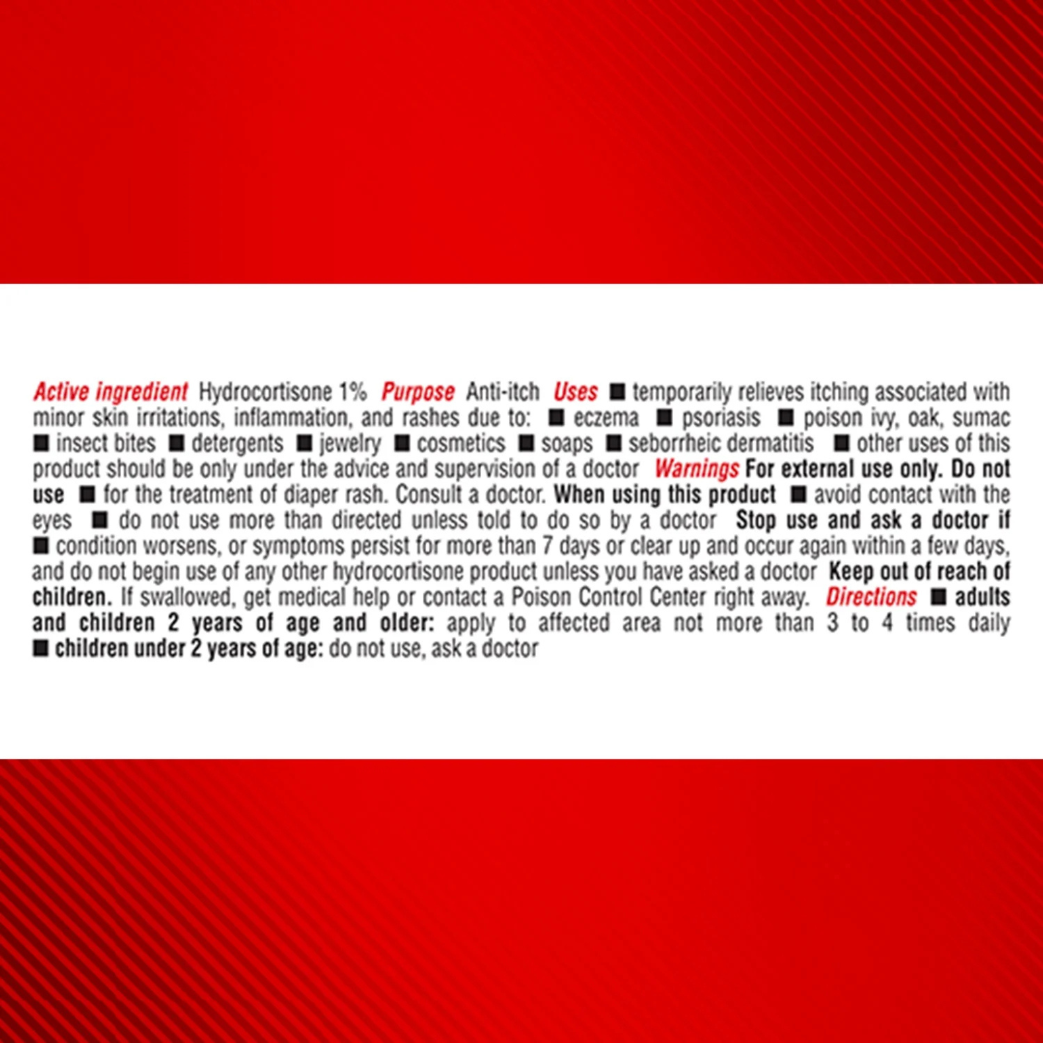 Cortizone-10, Maximum Strength 1% Hydrocortisone, Sensitive Skin Anti-Itch Cream, Fast Relief for Skin Irritations, 2 oz
