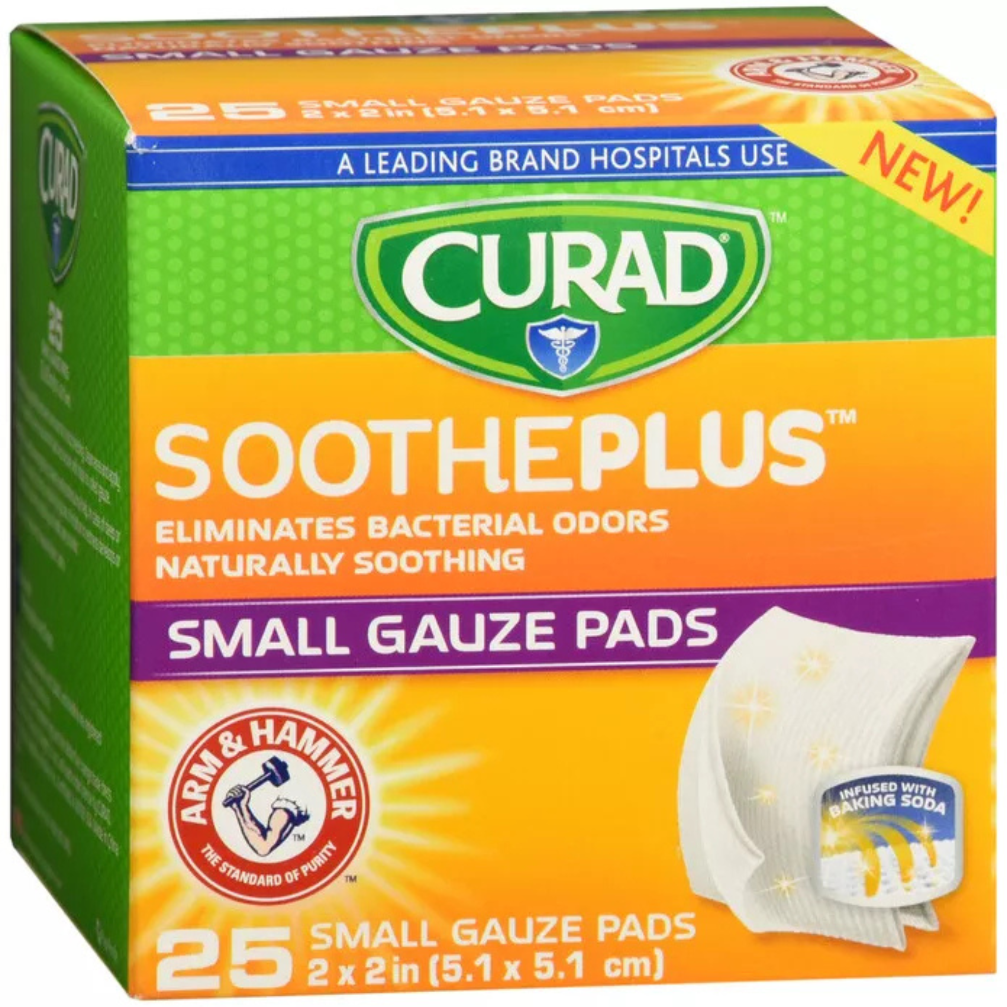Curad A&H Soothe Plus Gauze Pad  2X2 25CT
