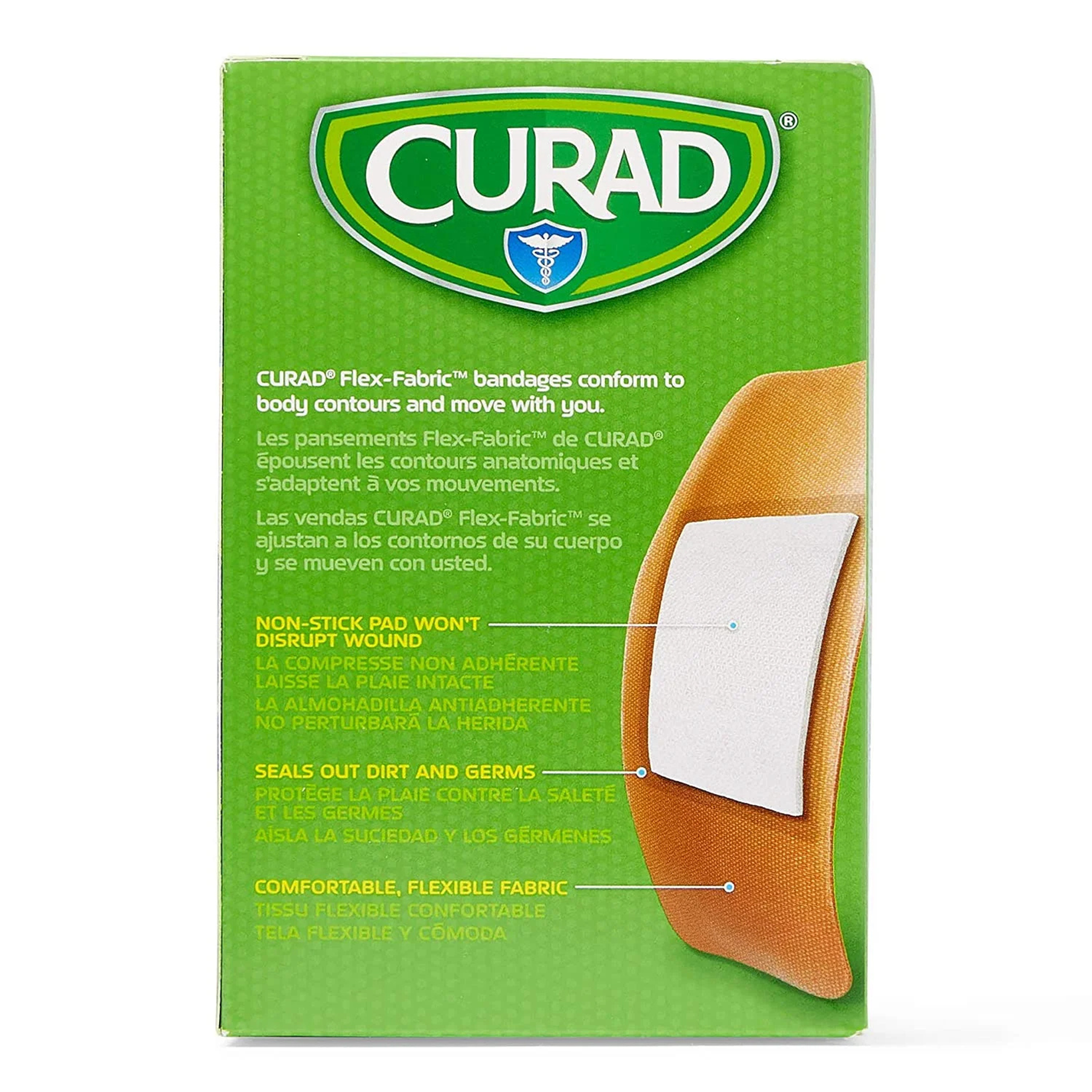 Curad Flex-Fabric Assorted Bandages 2x More Absorbent, 100 ea