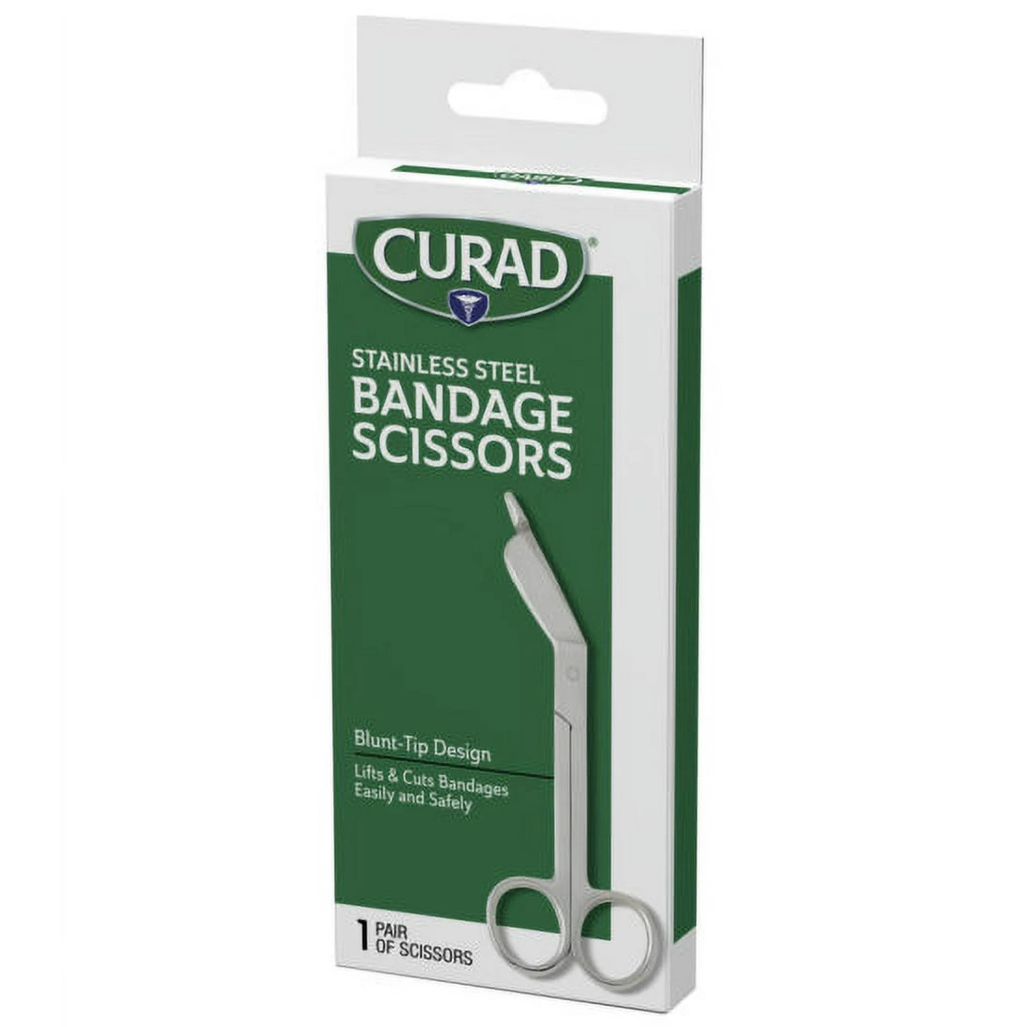 Curad, Stainless Steel Bandage Scissors, Precise and Durable Cutting Tool for First Aid, One Size, 1 Count