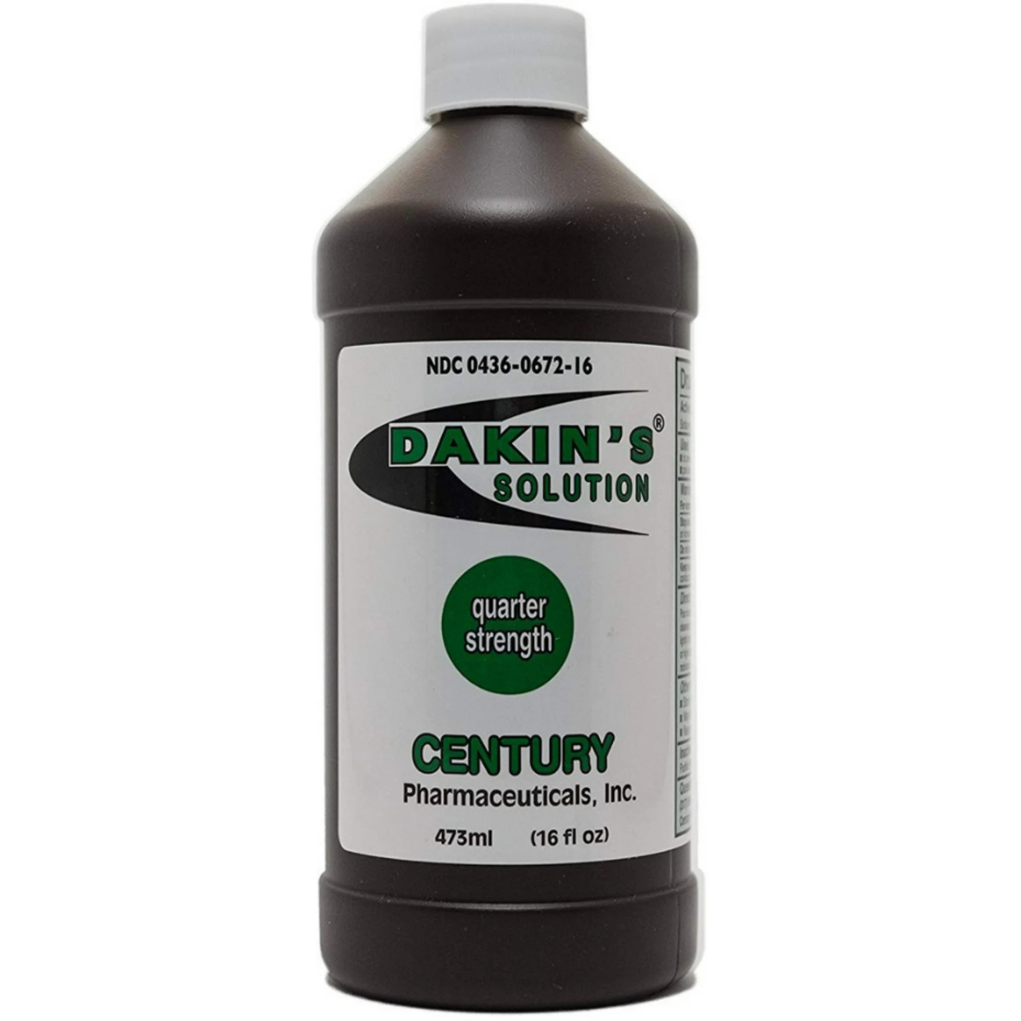 Dakin's Solution, Quarter Strength Sodium Hypochlorite, Wound Therapy for Acute and Chronic Wounds, 16 oz