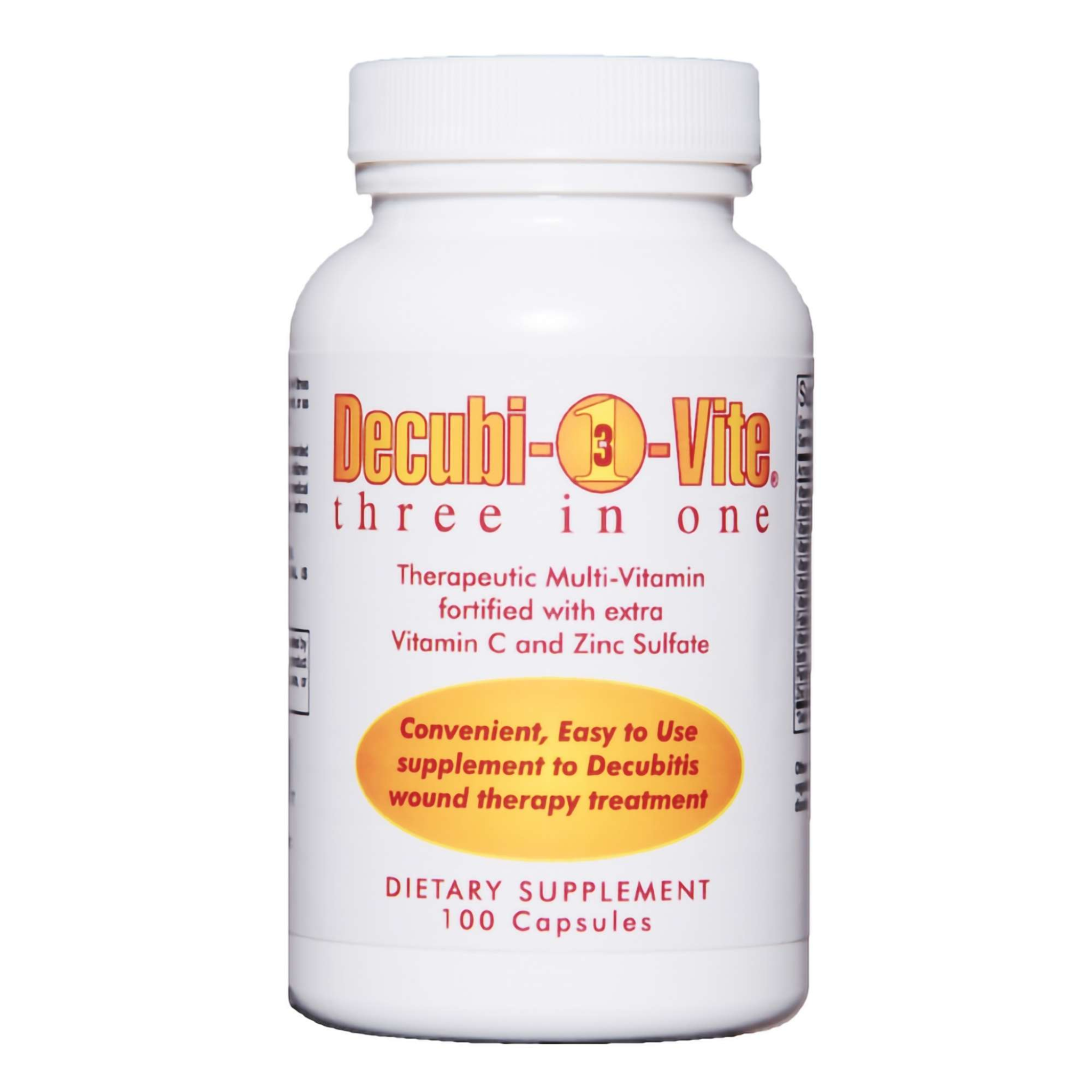 Decubivite, Three-in-One Multivitamin Supplement, Supports Overall Health, 500 mg, 100 Capsules