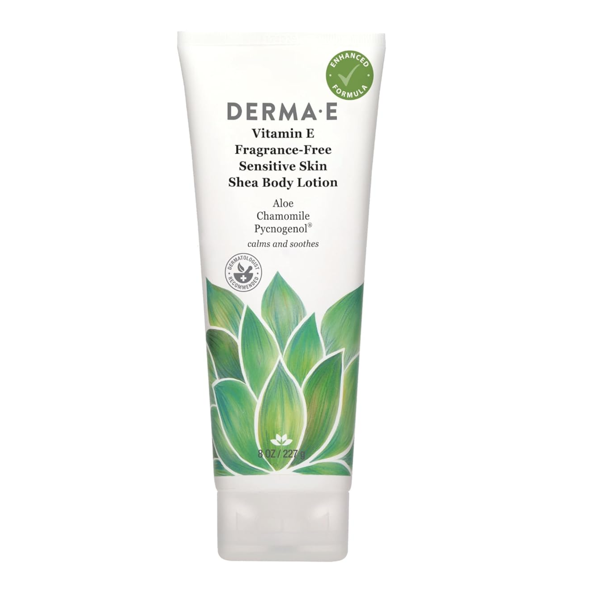Derma E, Vitamin E Intense Moisture Body Lotion, Fragrance-Free, Enriched with Shea Butter and Botanicals for Sensitive Skin, 8 oz, Pack of 6