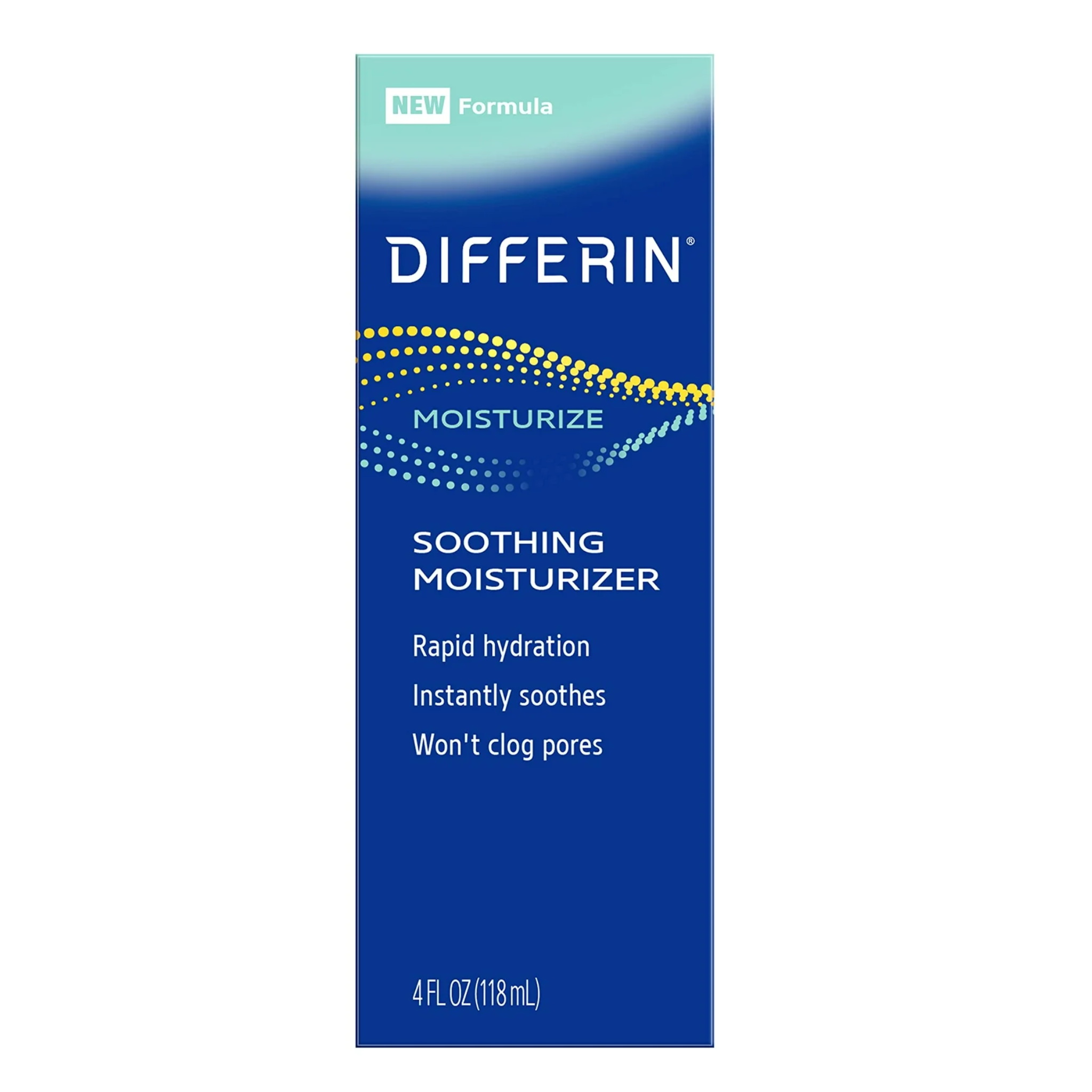 Differin, Face Moisturizer and Soothing Lotion for Acne-Prone Sensitive Skin, Gentle Face and Body Care, 4 oz