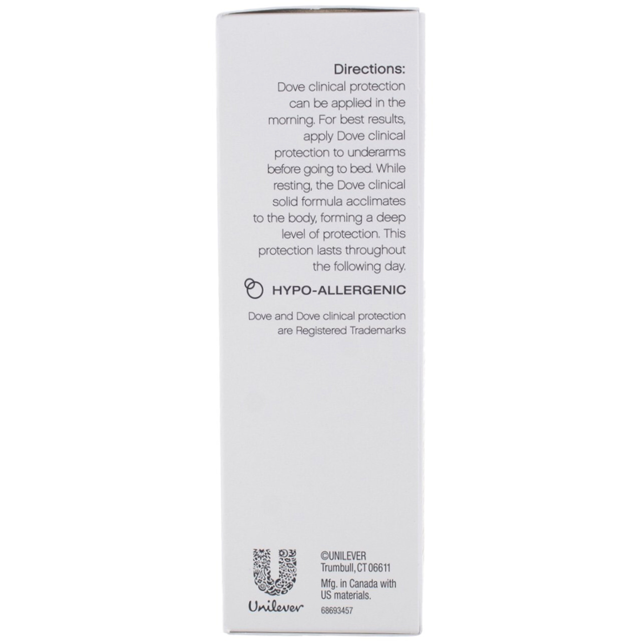 Dove Clinical Protection Antiperspirant, Original Clean 1.7 oz