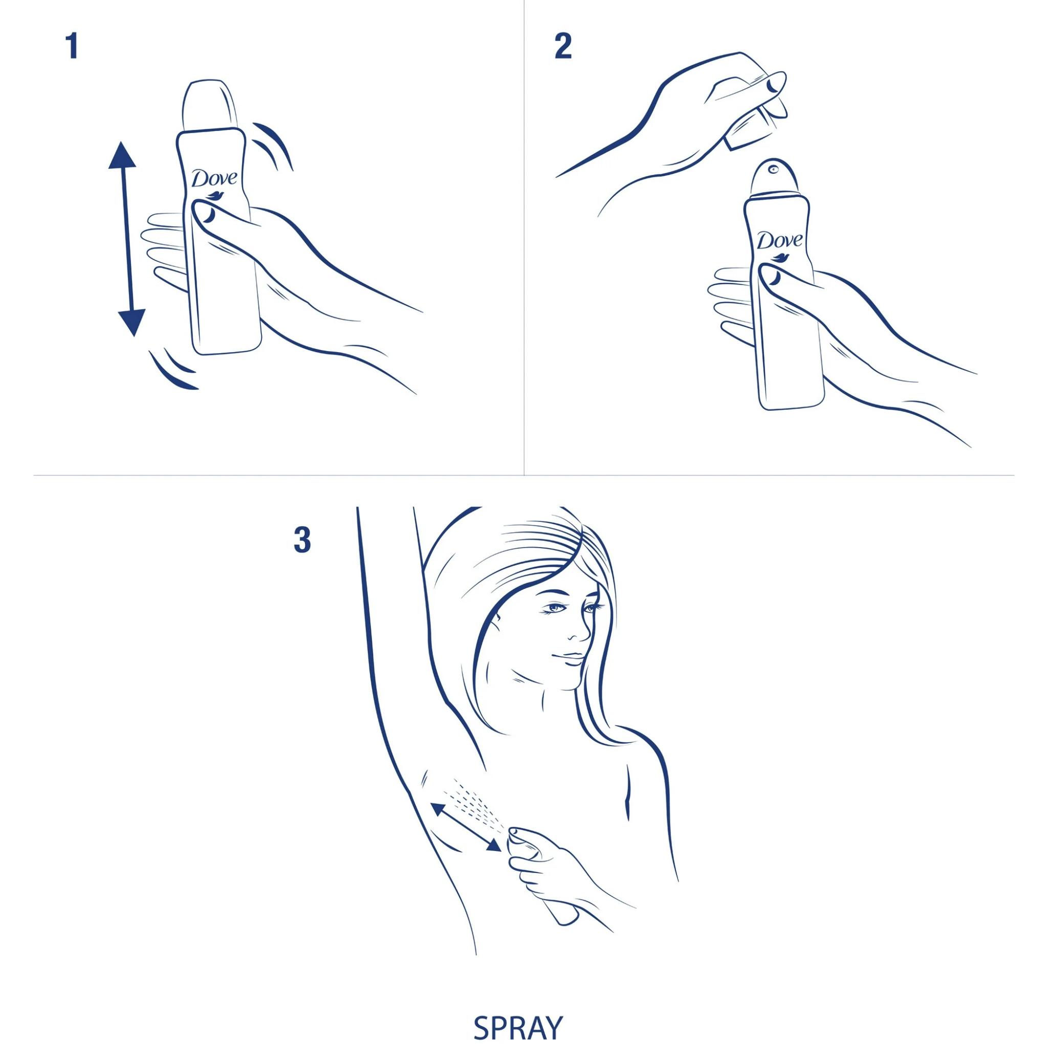 Dove Dry Spray Antiperspirant Deodorant Cool Essentials 3.8 oz