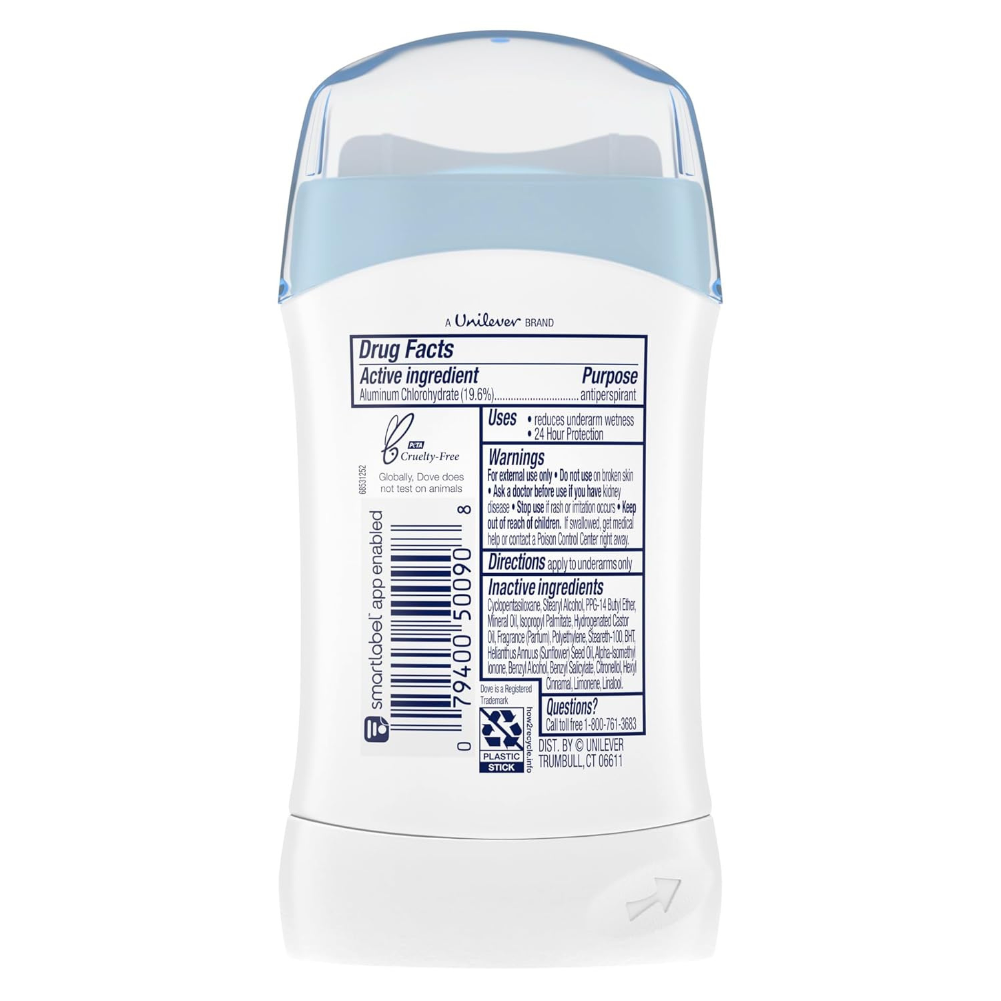Dove Invisible Solid Anti-Perspirant Deodorant, Fresh, 1.6 oz - Pharmaful