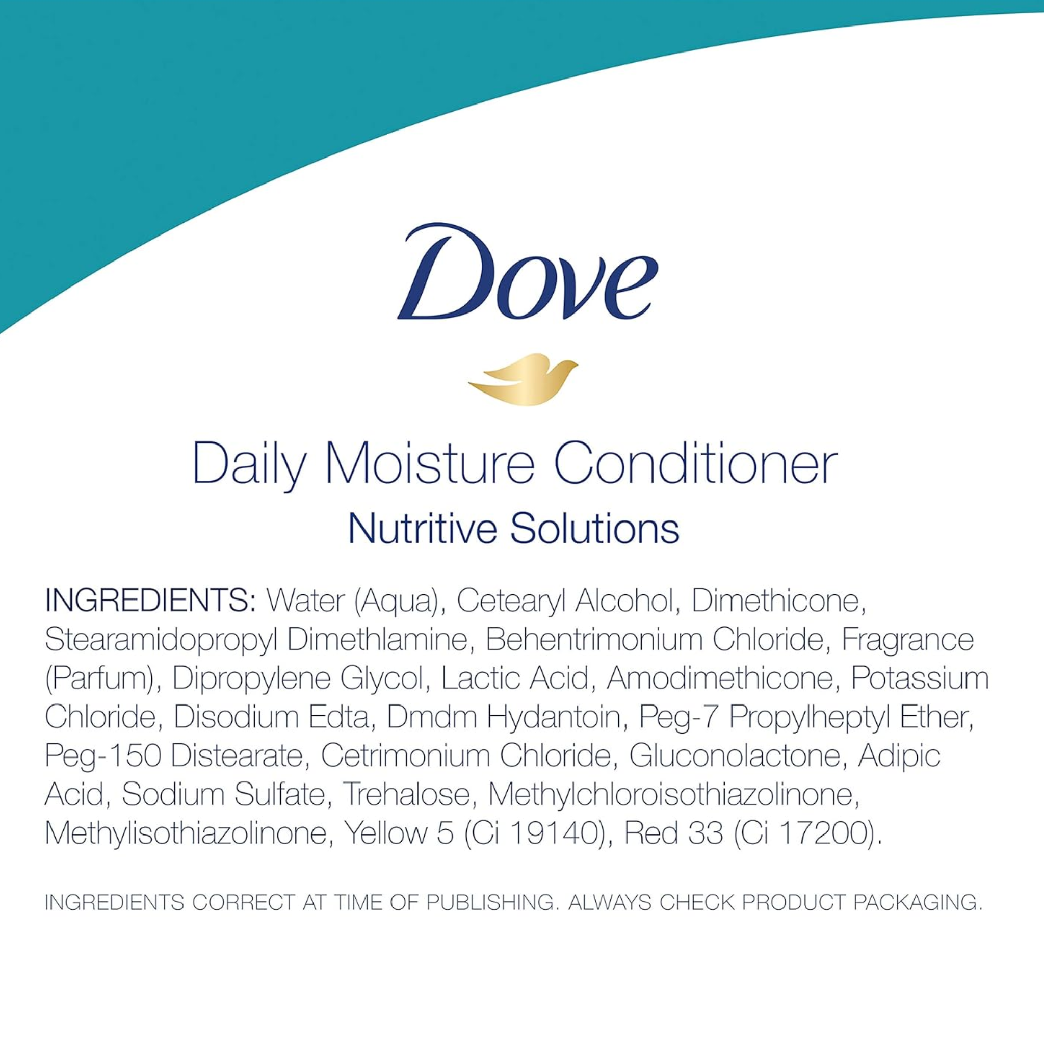 Dove, Nutritive Solutions Moisturizing Conditioner, Daily Moisture for Dry Hair, Deep Conditioning and Detangling, 12 oz
