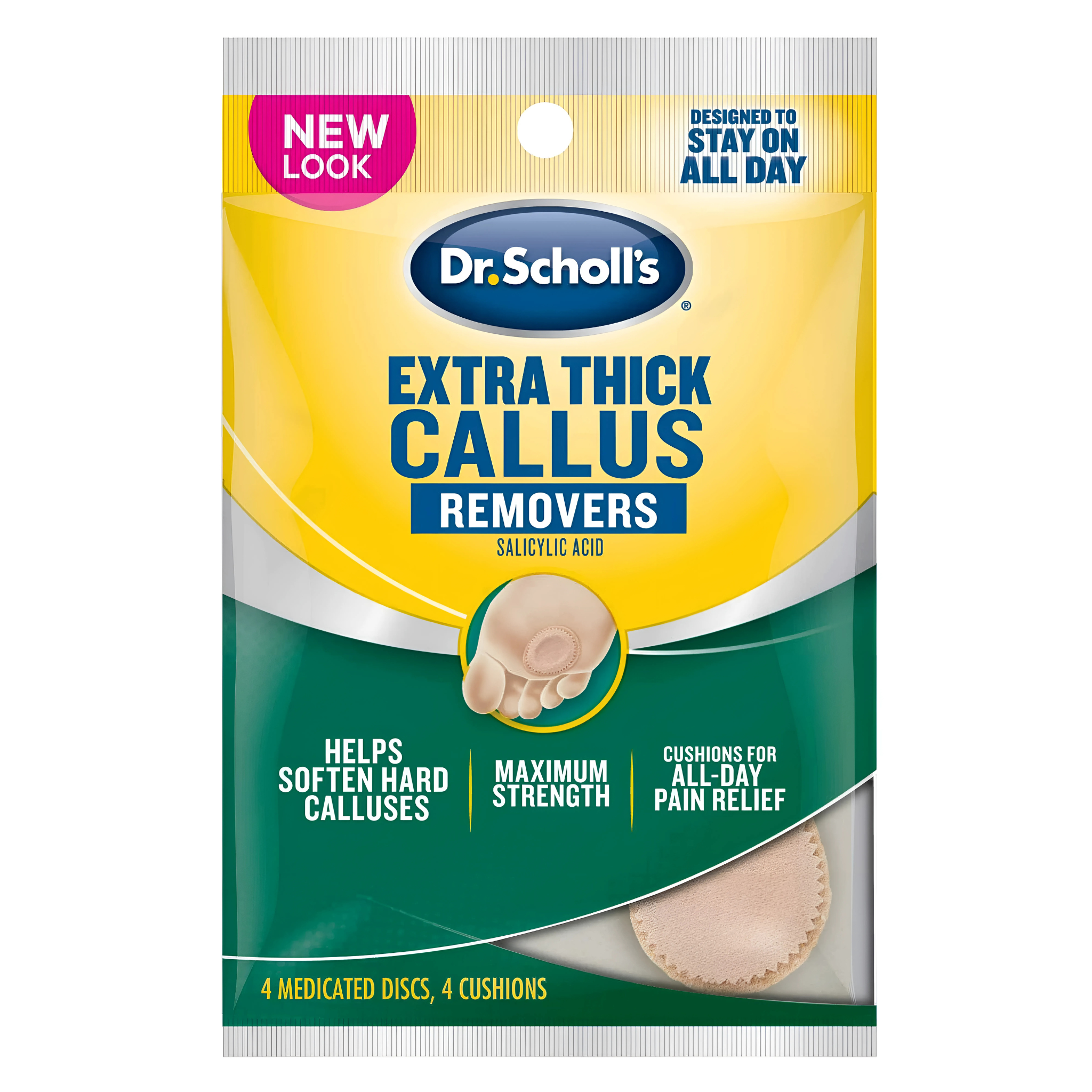 Dr. Scholl's, Extra Callus Removers, Extra-Thick Pads for Maximum Cushioning, 4 Count