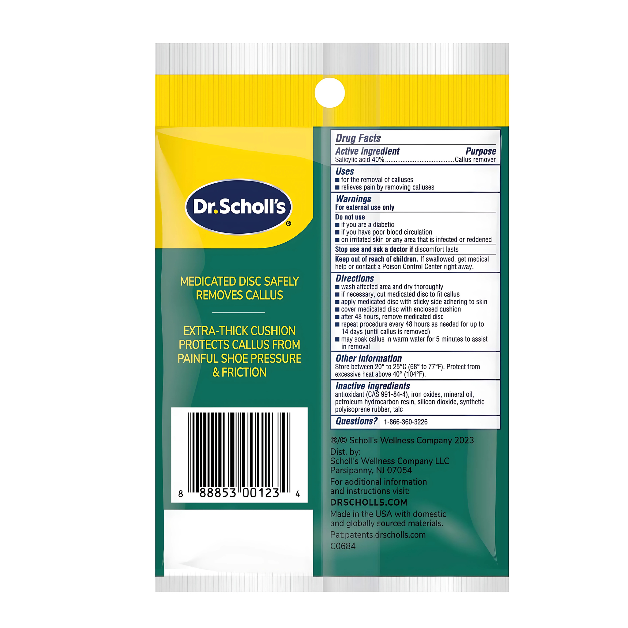 Dr. Scholl's, Extra Callus Removers, Extra-Thick Pads for Maximum Cushioning, 4 Count