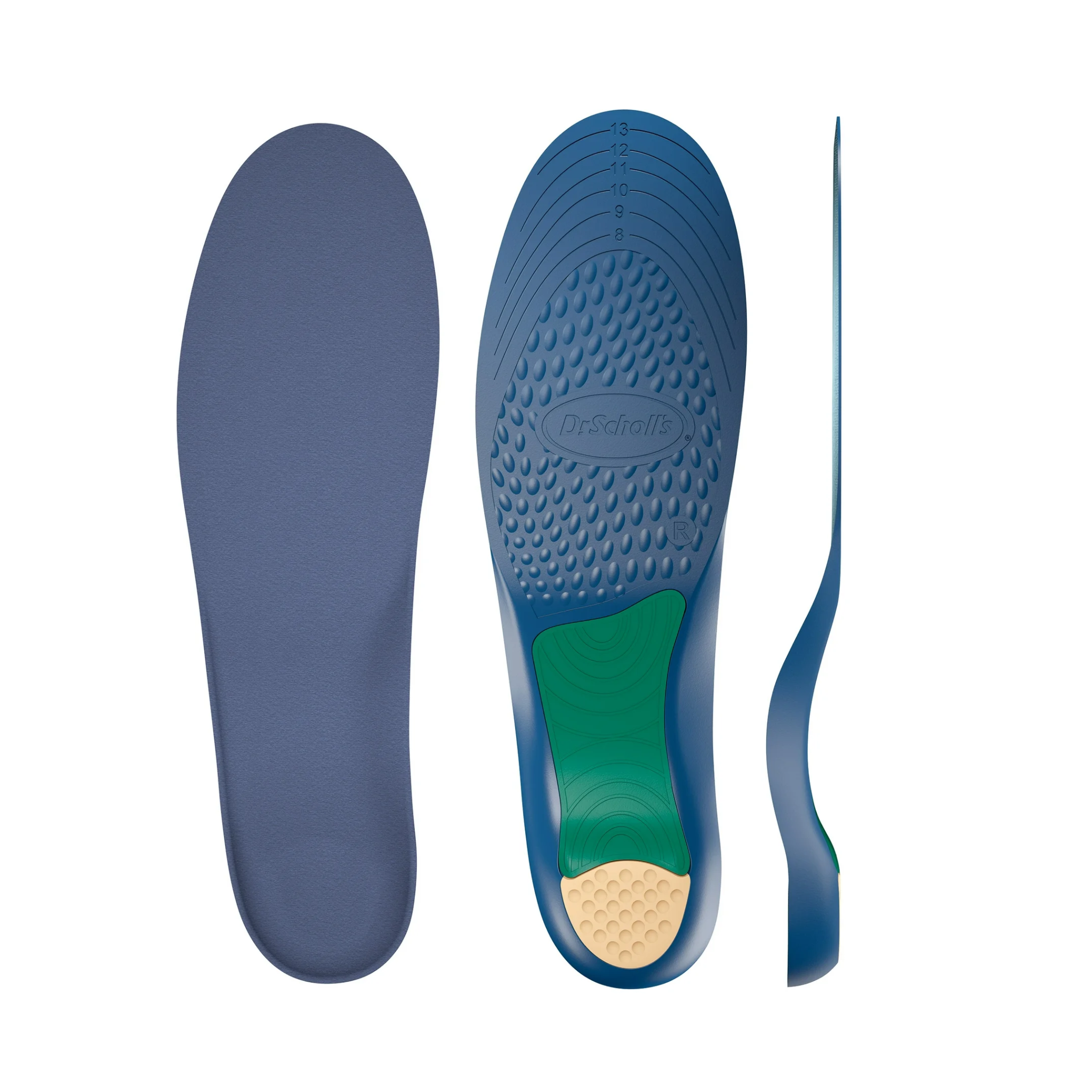Dr. Scholl's, Pain Relief Orthotics for Lower Back Pain, Men's Insoles Size 8-15, 1 Pair