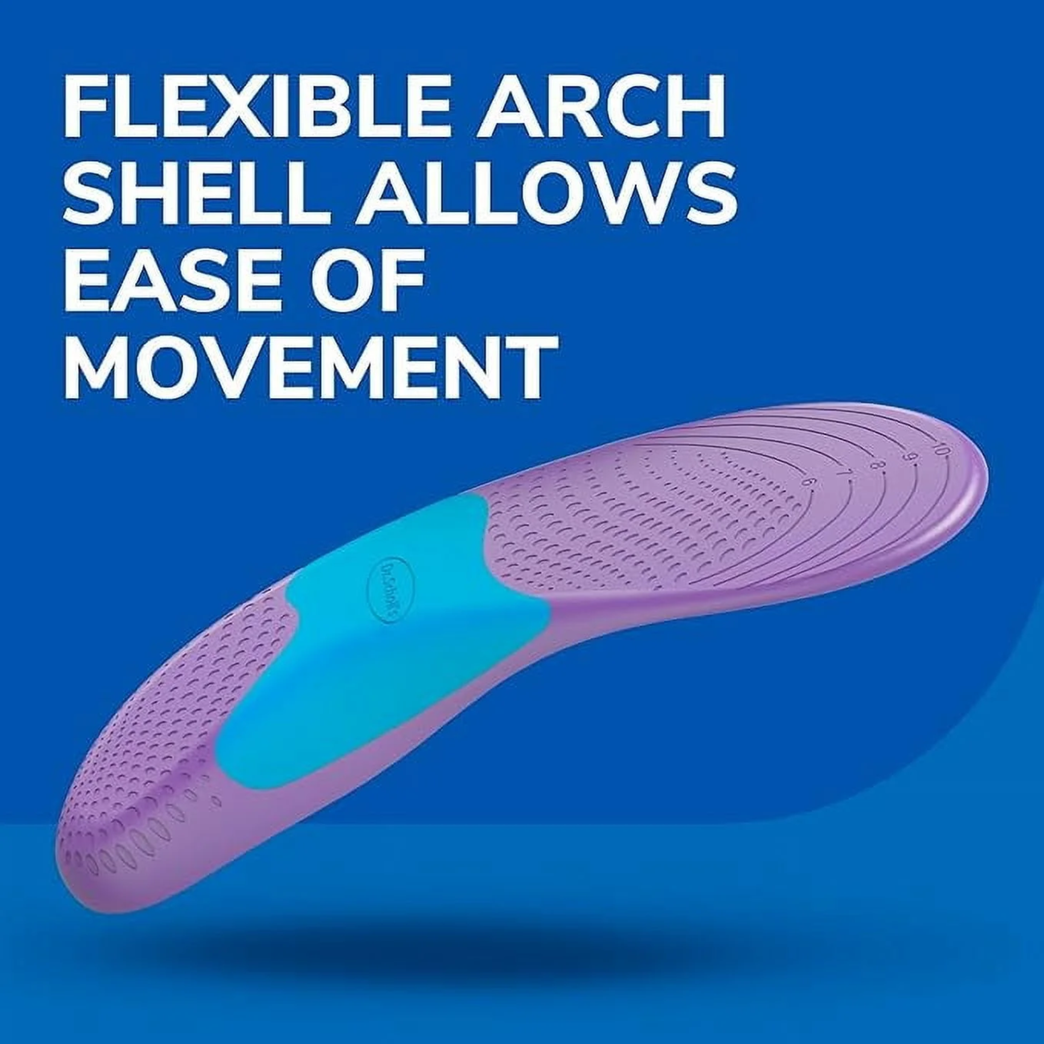 Dr. Scholl's, Walk Longer Insoles, Comfortable Plush Foam Inserts for Women, Ideal for All-Day Comfort, Shoe Sizes 6-10, 1 Pair
