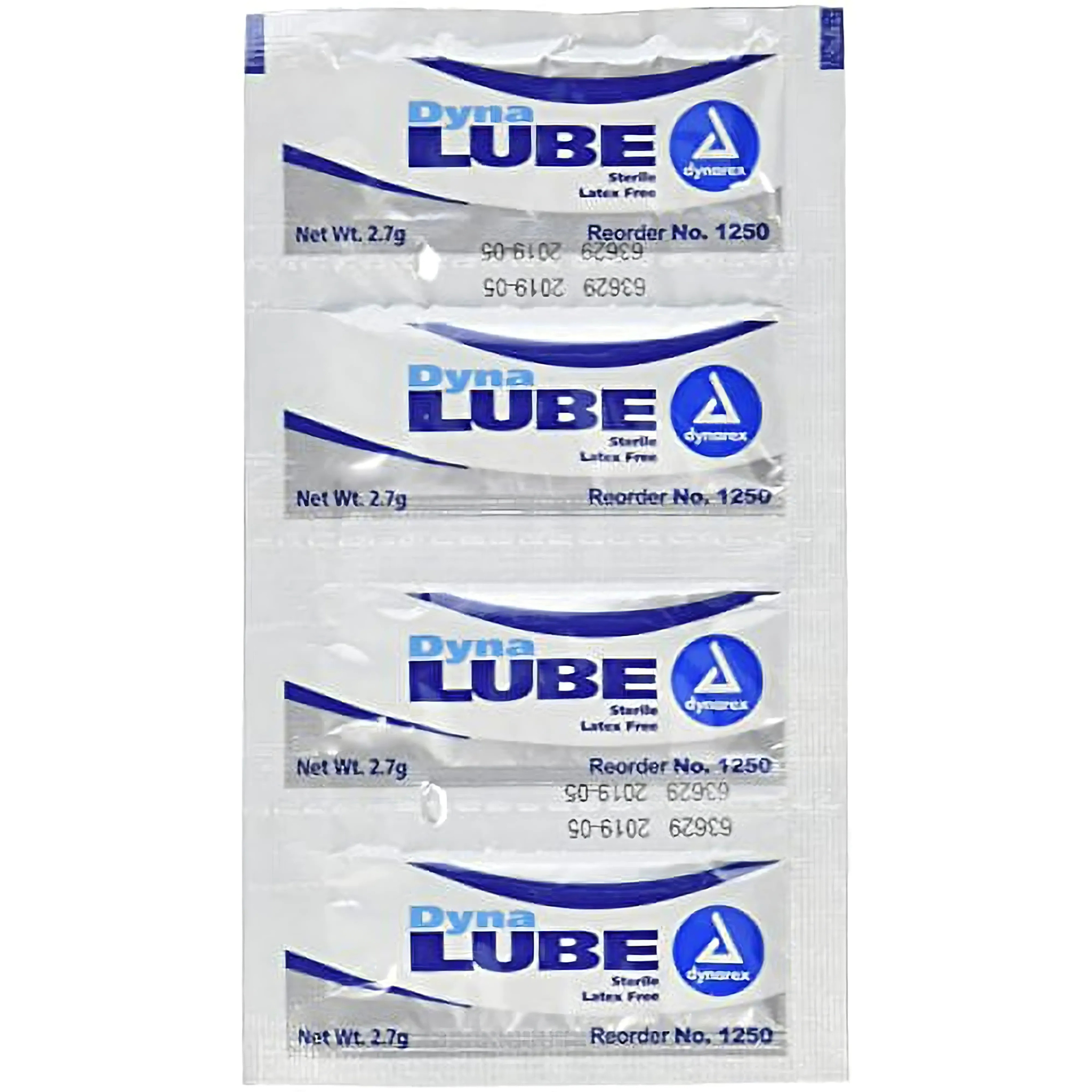 Dynarex DynaLube Lubricating Jelly Sterile 2.7 g packet 144ct Box