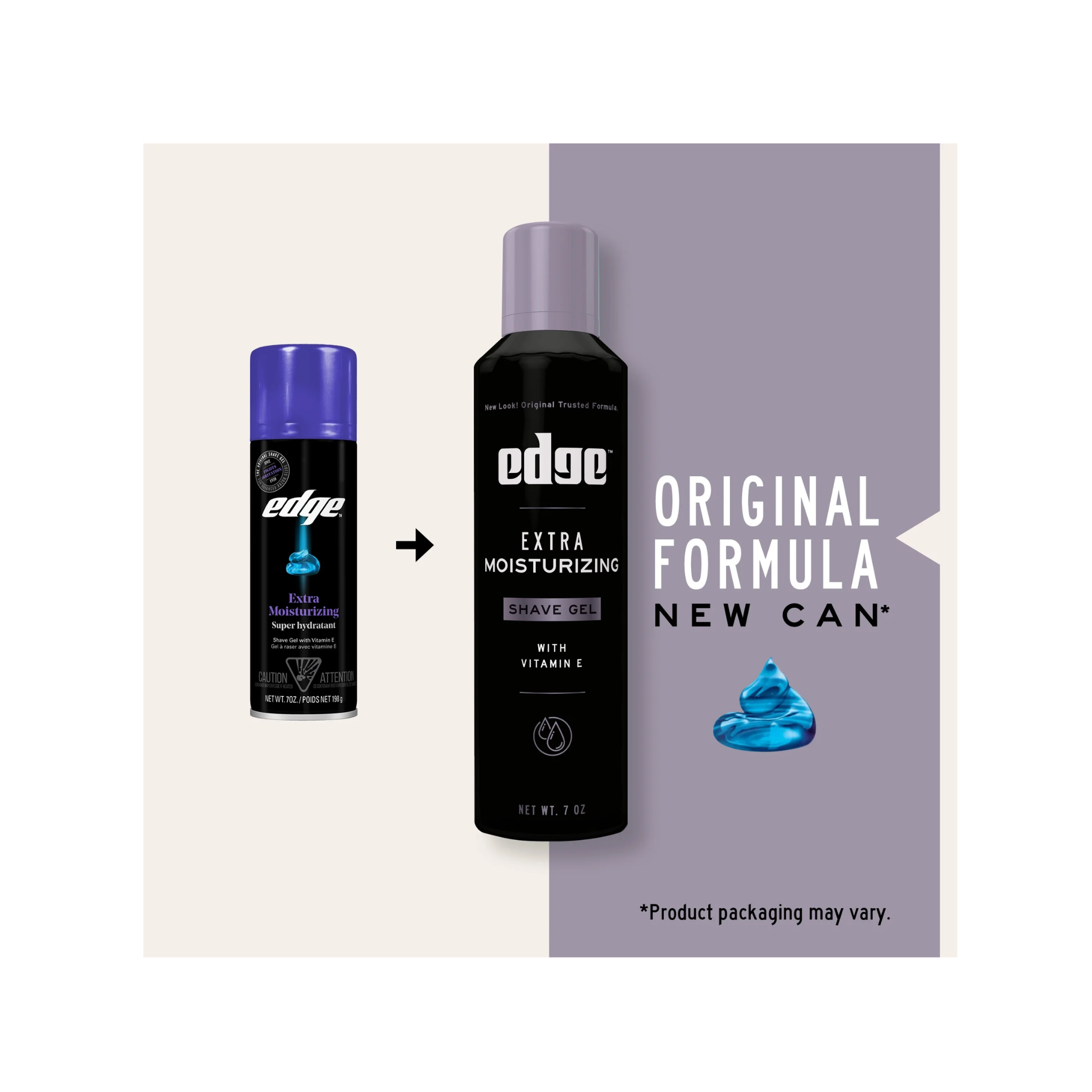 Edge, Extra Moisturizing Shave Gel for Men with Vitamin E, Fresh Scent, Hydrating Shaving Cream, 7 oz