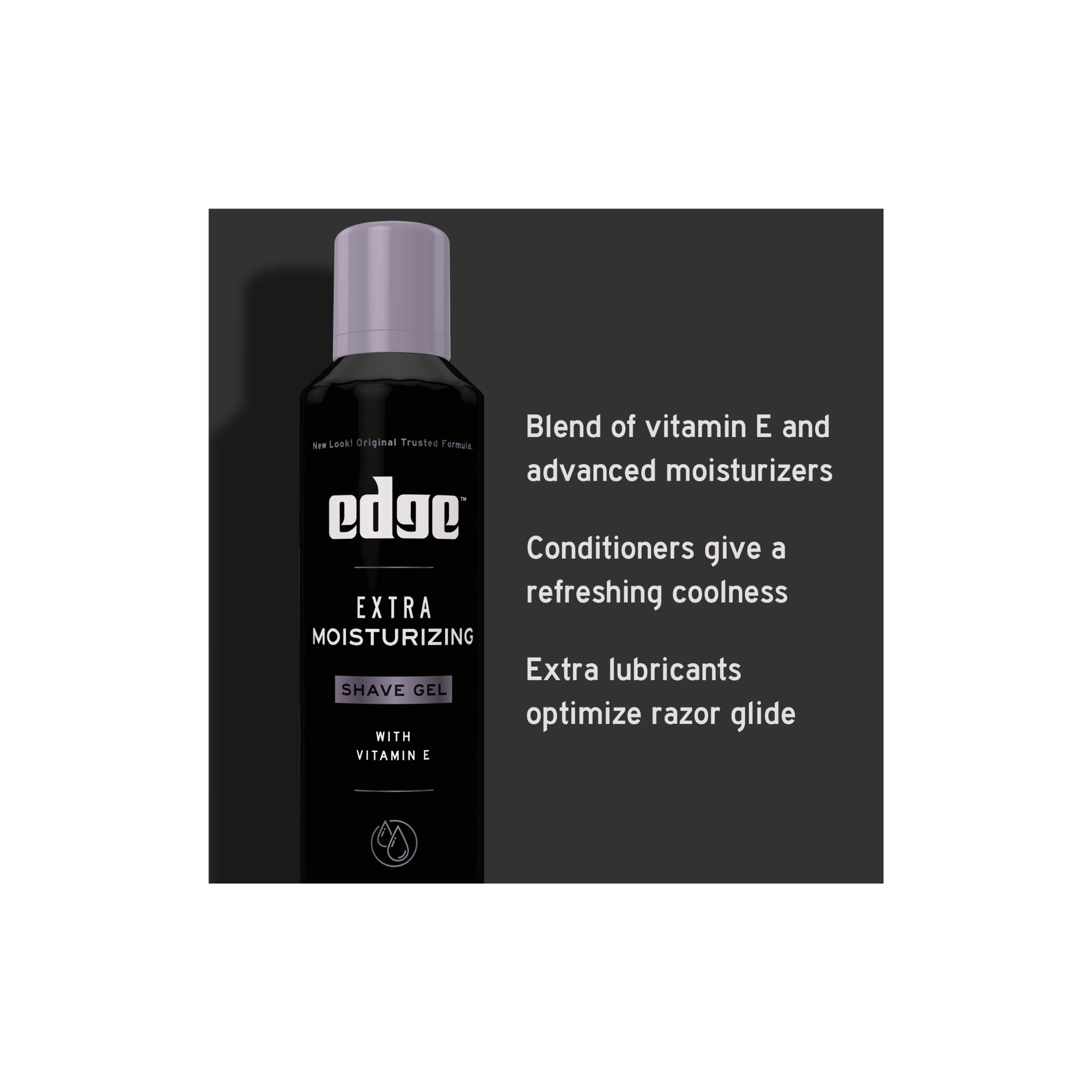 Edge, Extra Moisturizing Shave Gel for Men with Vitamin E, Fresh Scent, Hydrating Shaving Cream, 7 oz