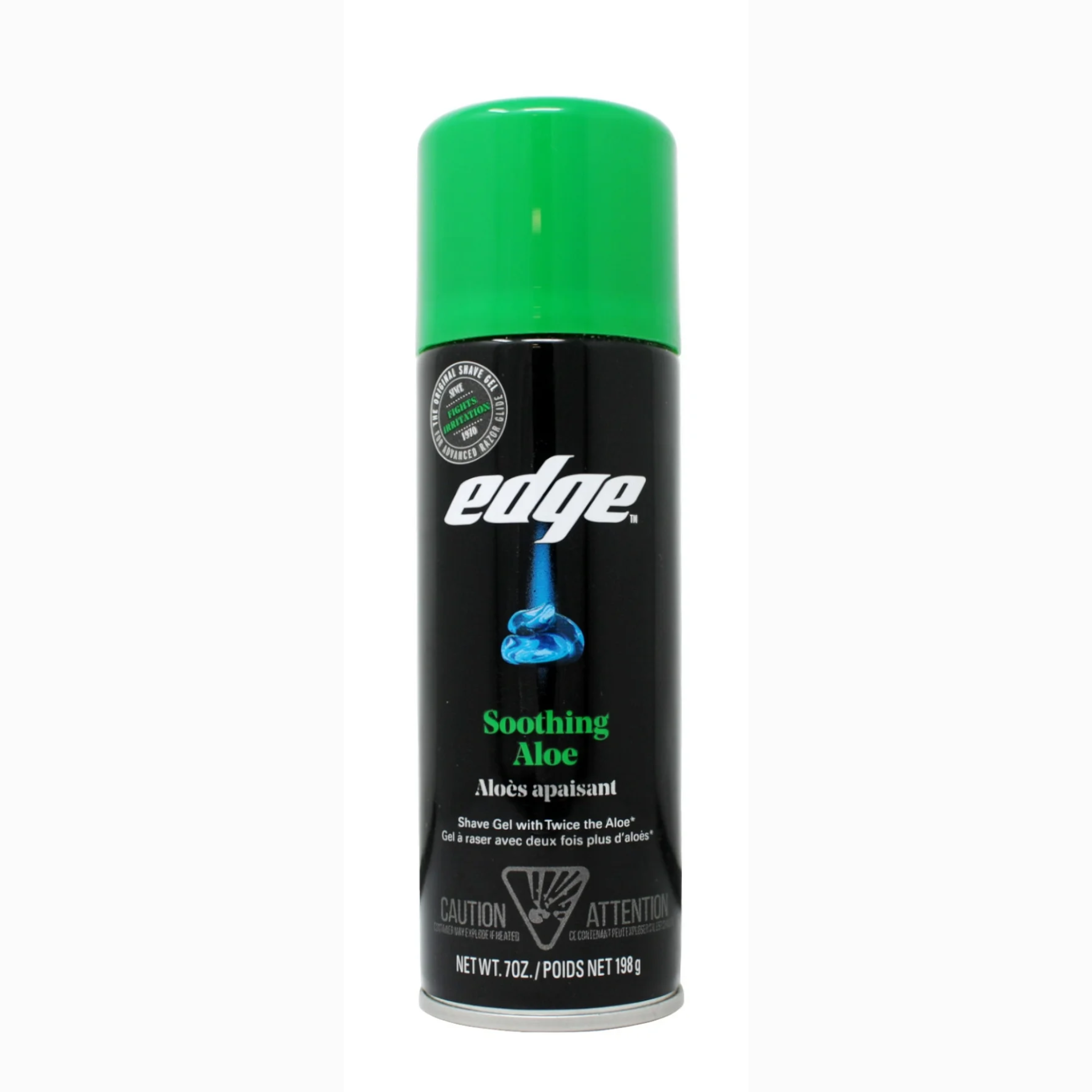 Edge, Soothing Aloe Shave Gel for Men, Hydrating and Refreshing Formula, 7 oz