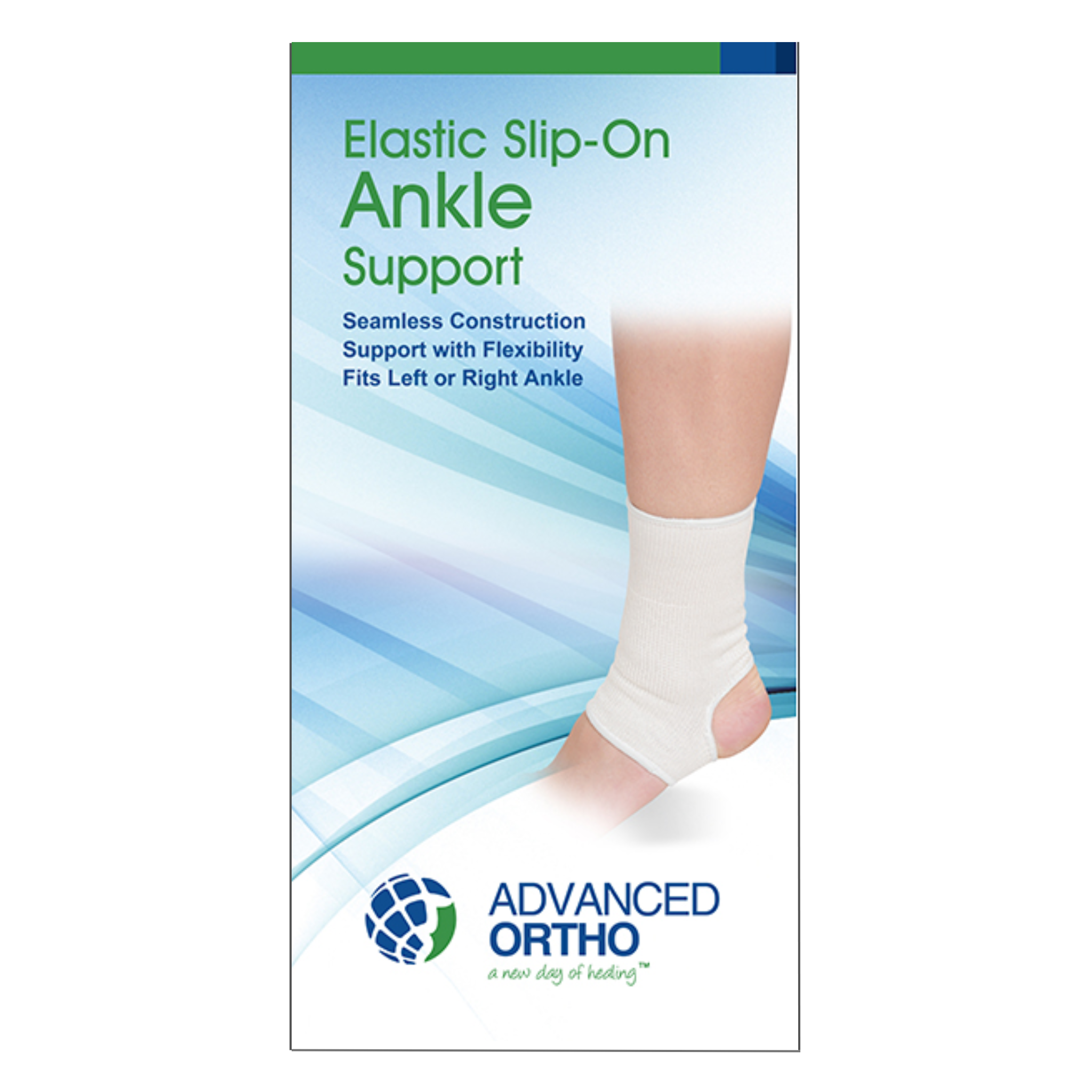 Advanced Orthopaedics, Elastic Slip-On Ankle Support, Large, Flexible Compression for Stability & Relief