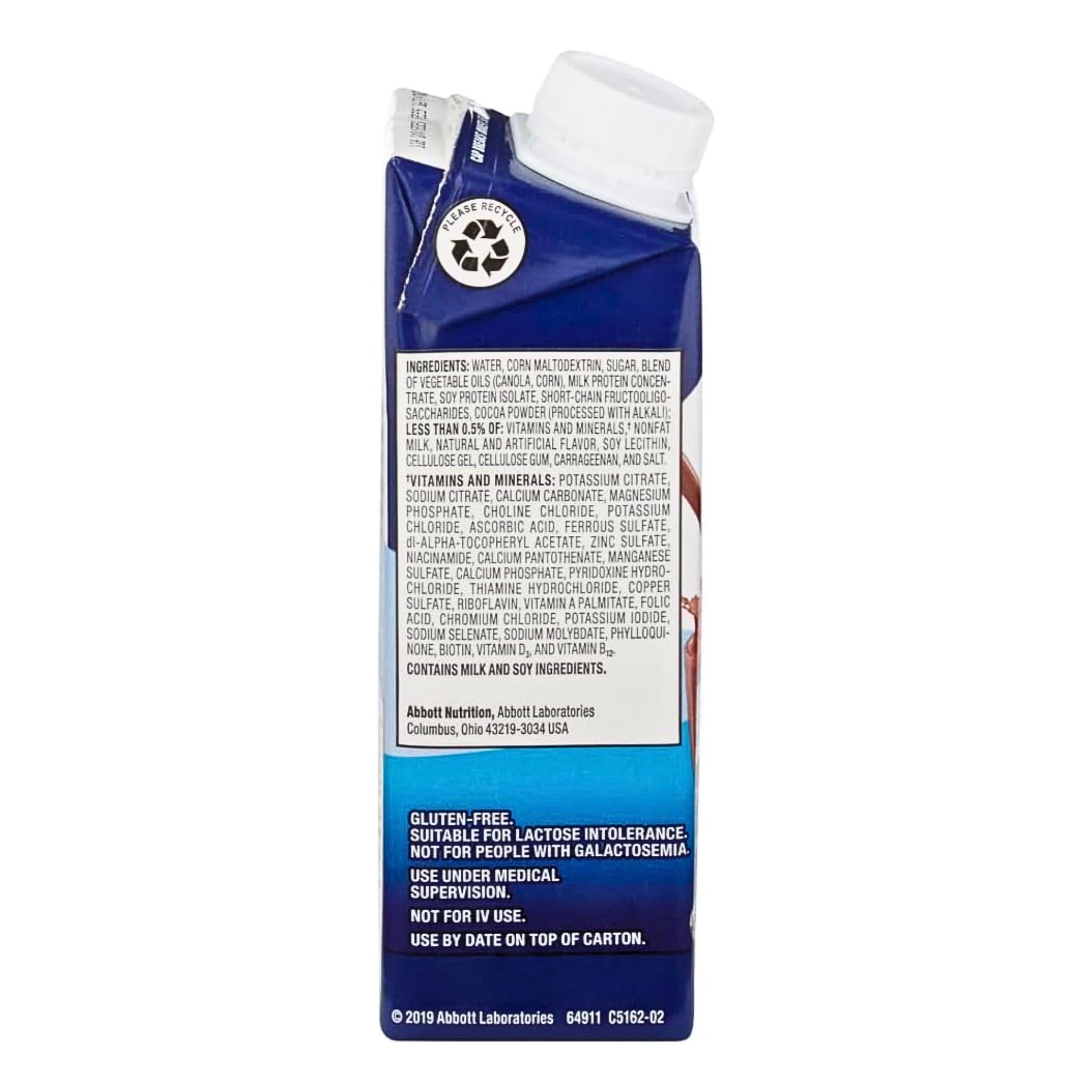 Ensure, Plus Nutritional Supplement, 16g Protein & 350 Calories, Chocolate, 8 fl oz, 24 Pack